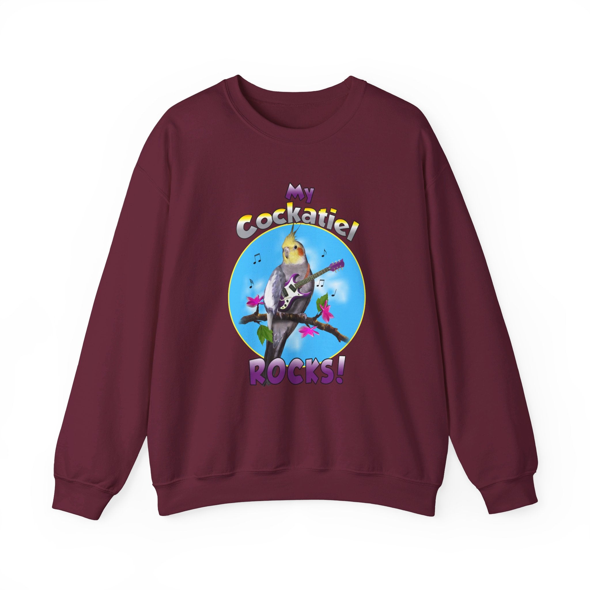 My Cockatiel Rocks Guitar Sweatshirt