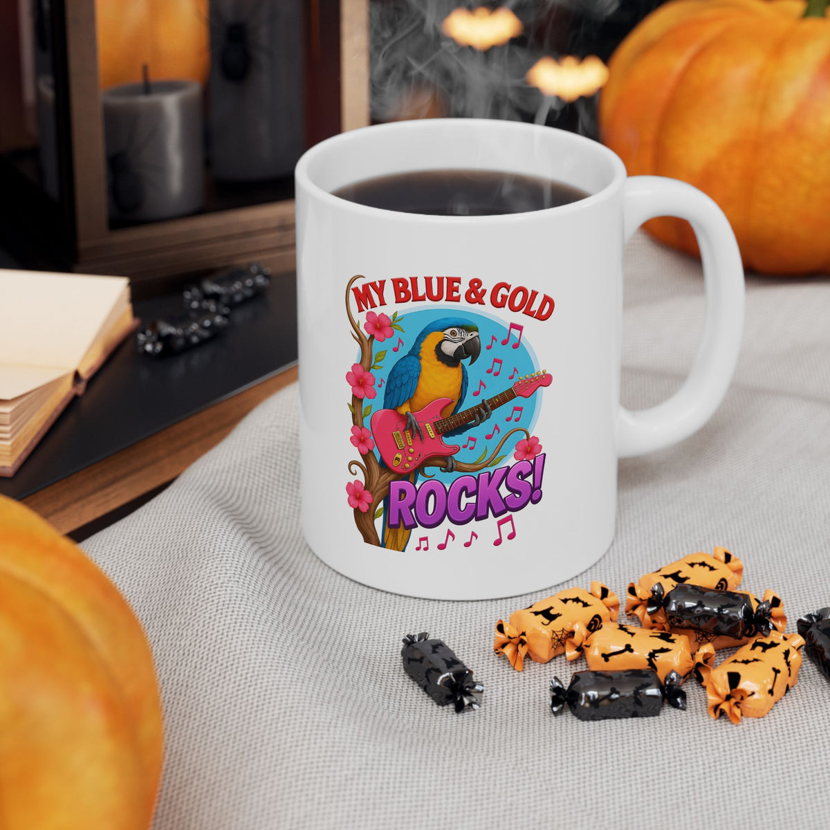 My Blue & Gold Rocks Mug