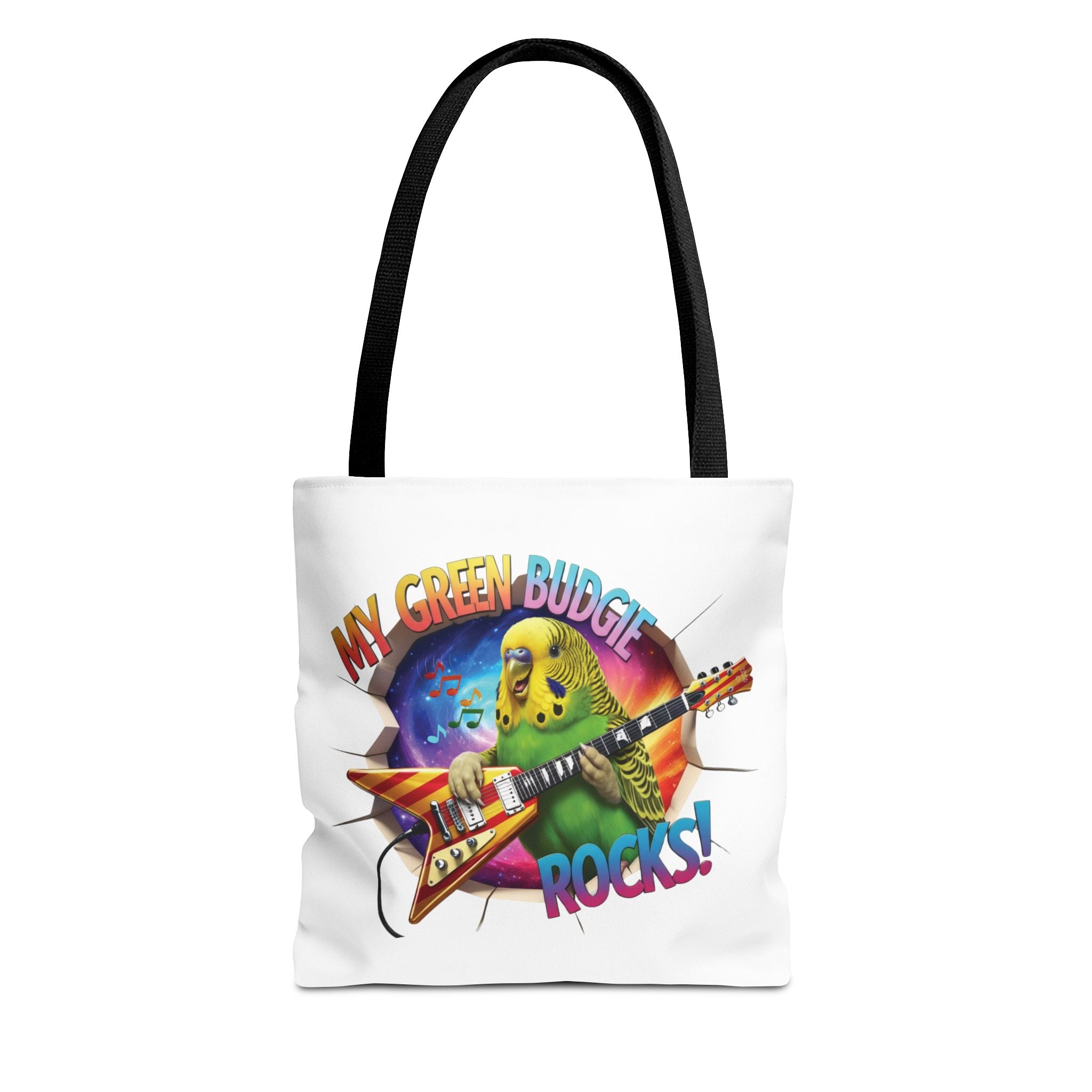 Green Budgie Rocks Tote Bag