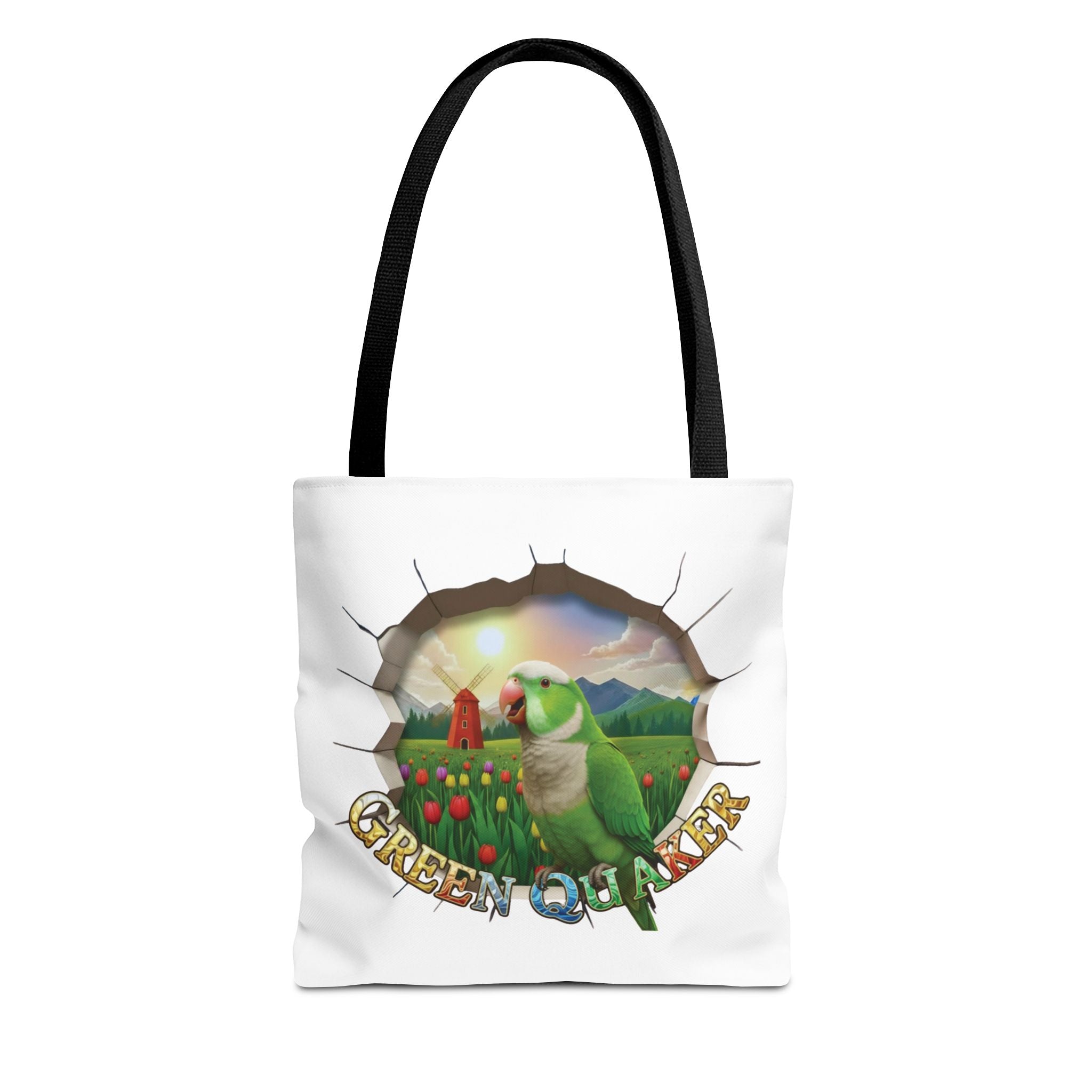 Green Quaker Floral Tote Bag