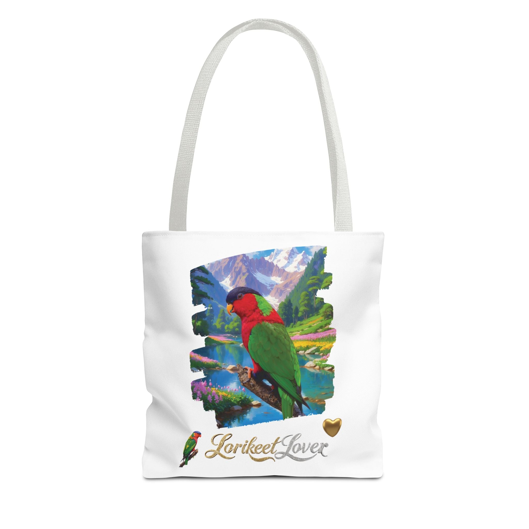 Red Green Lorikeet Lover Tote Bag
