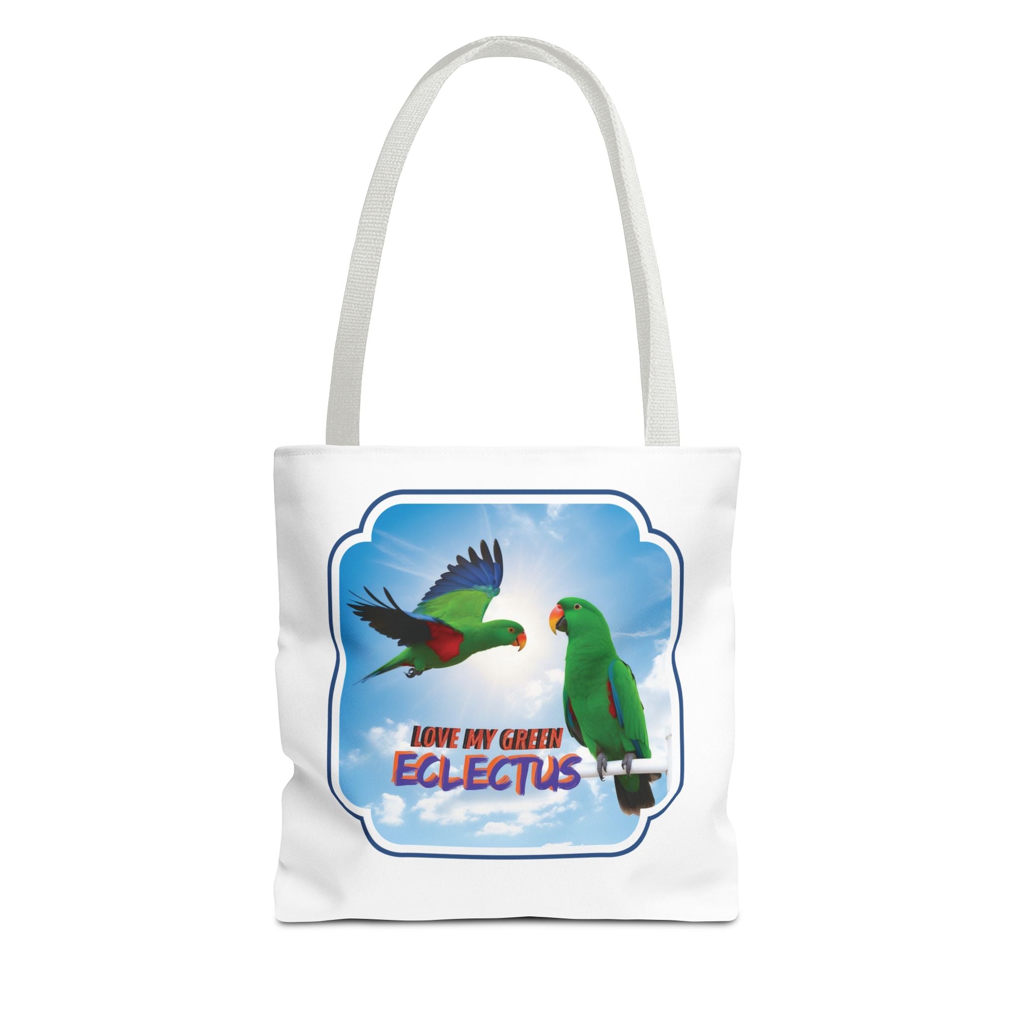 Love My Green Eclectus Tote Bag
