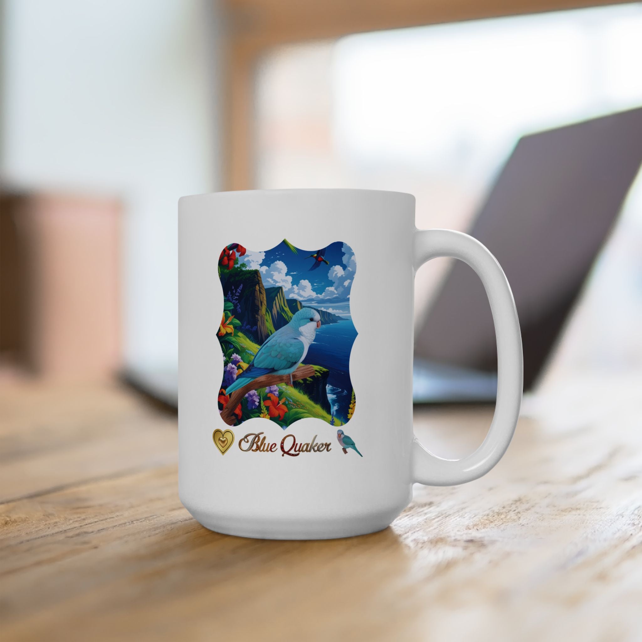 Blue Quaker Lake Scenic Mug