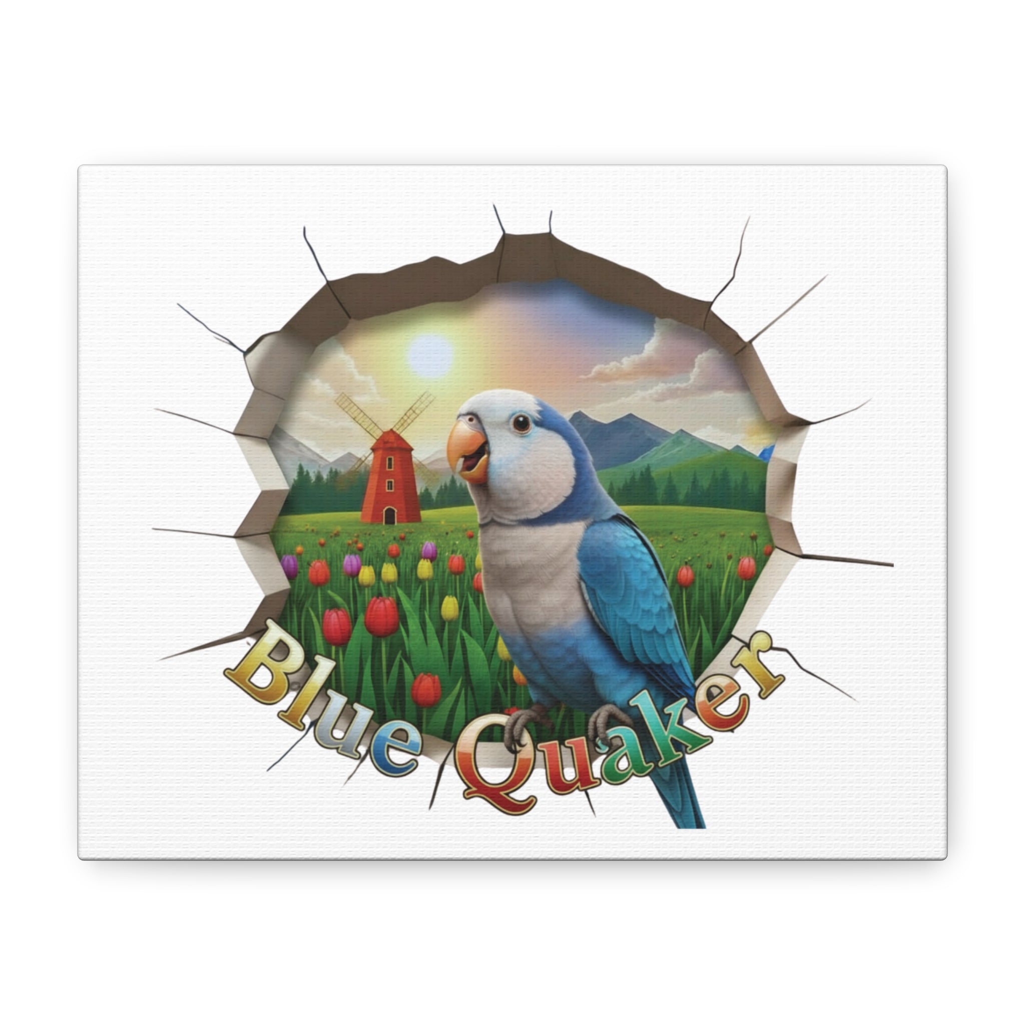 Blue Quaker Breakthrough  Wall-Hanging