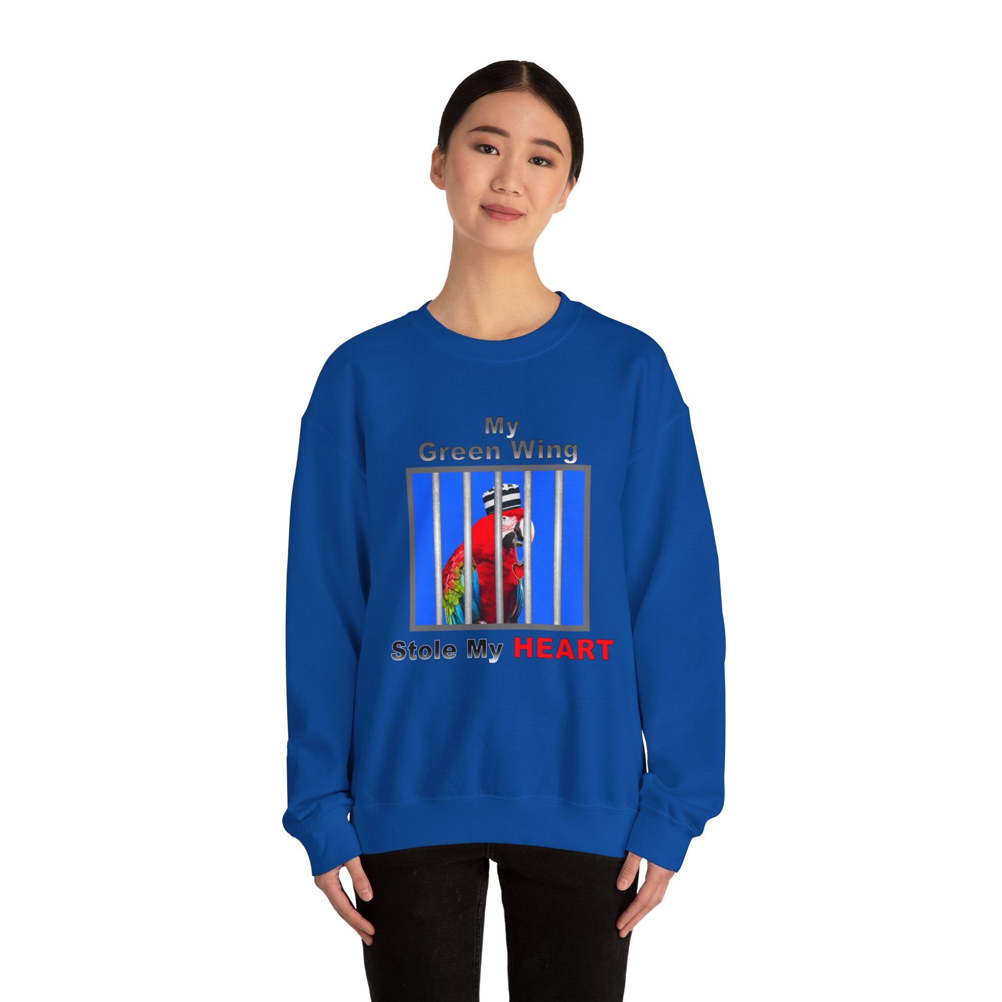 My Green Winged Stole My Heart Sweatshirt