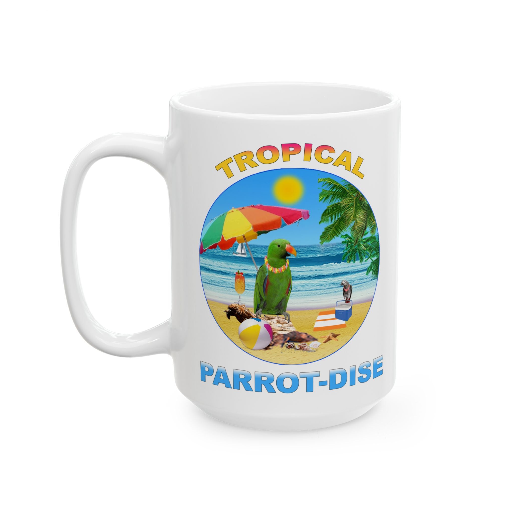 Tropical Parrot-Dise Green Eclectus Mug