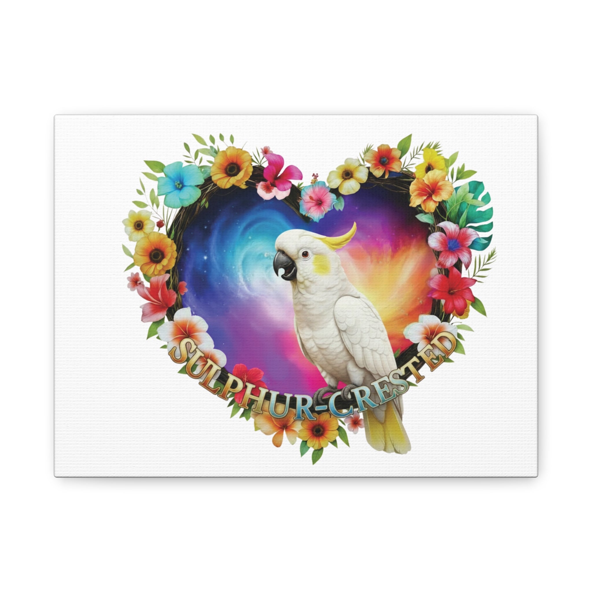 Sulphur Crested Flower Heart Wall-Hanging
