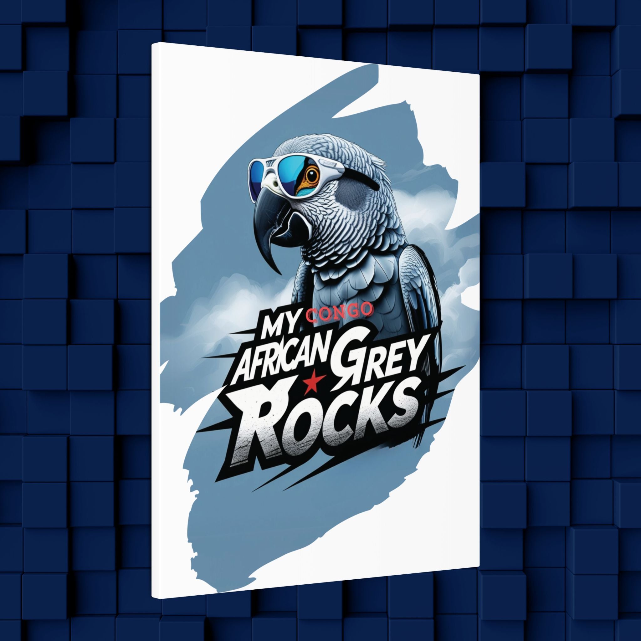 African Grey Congo Rocks Wall-Hanging