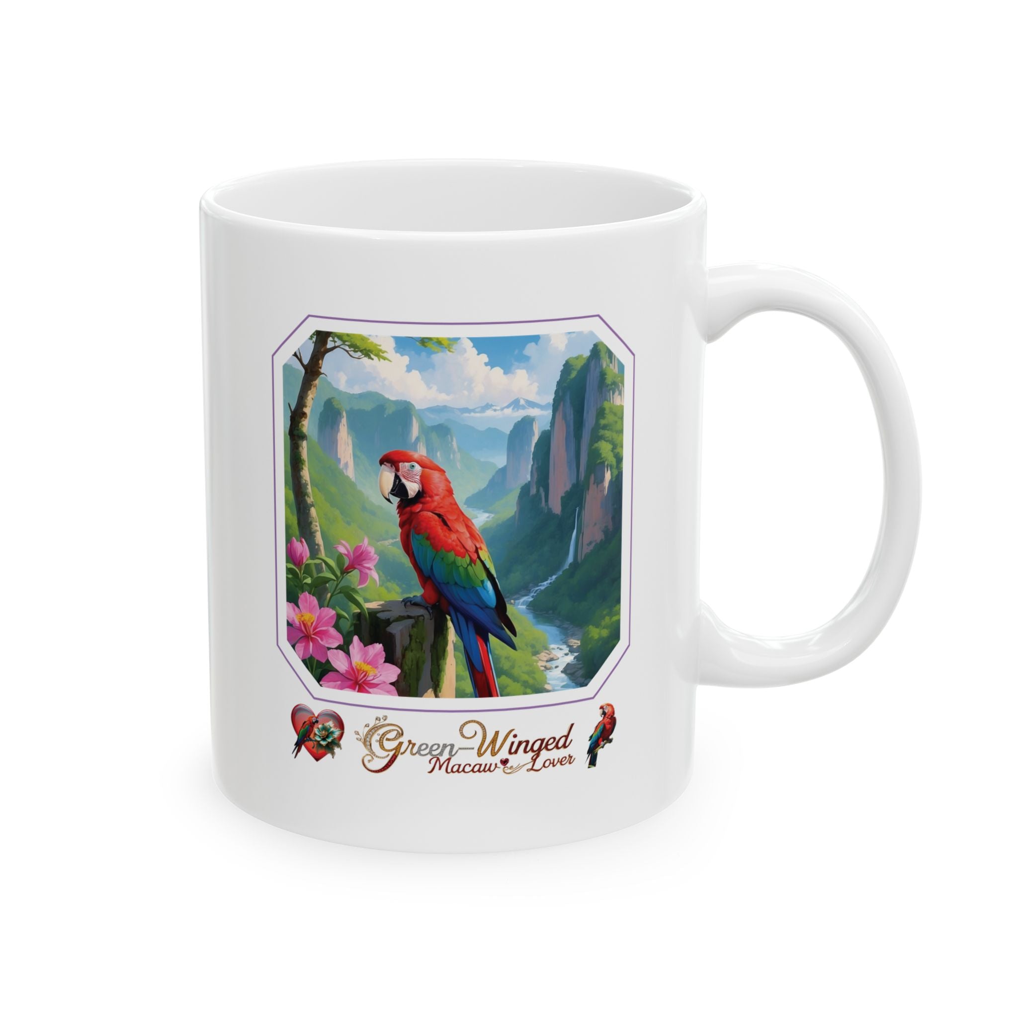 Green Winged Macaw Lover Mug