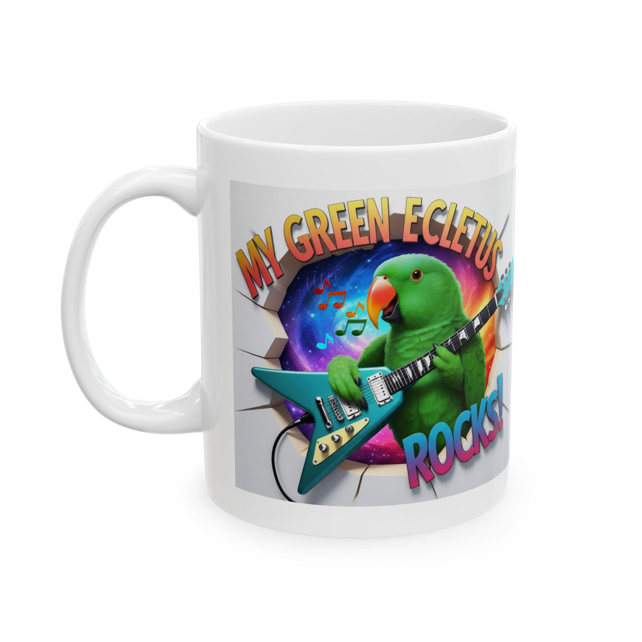 My Green Eclectus Rocks Mug