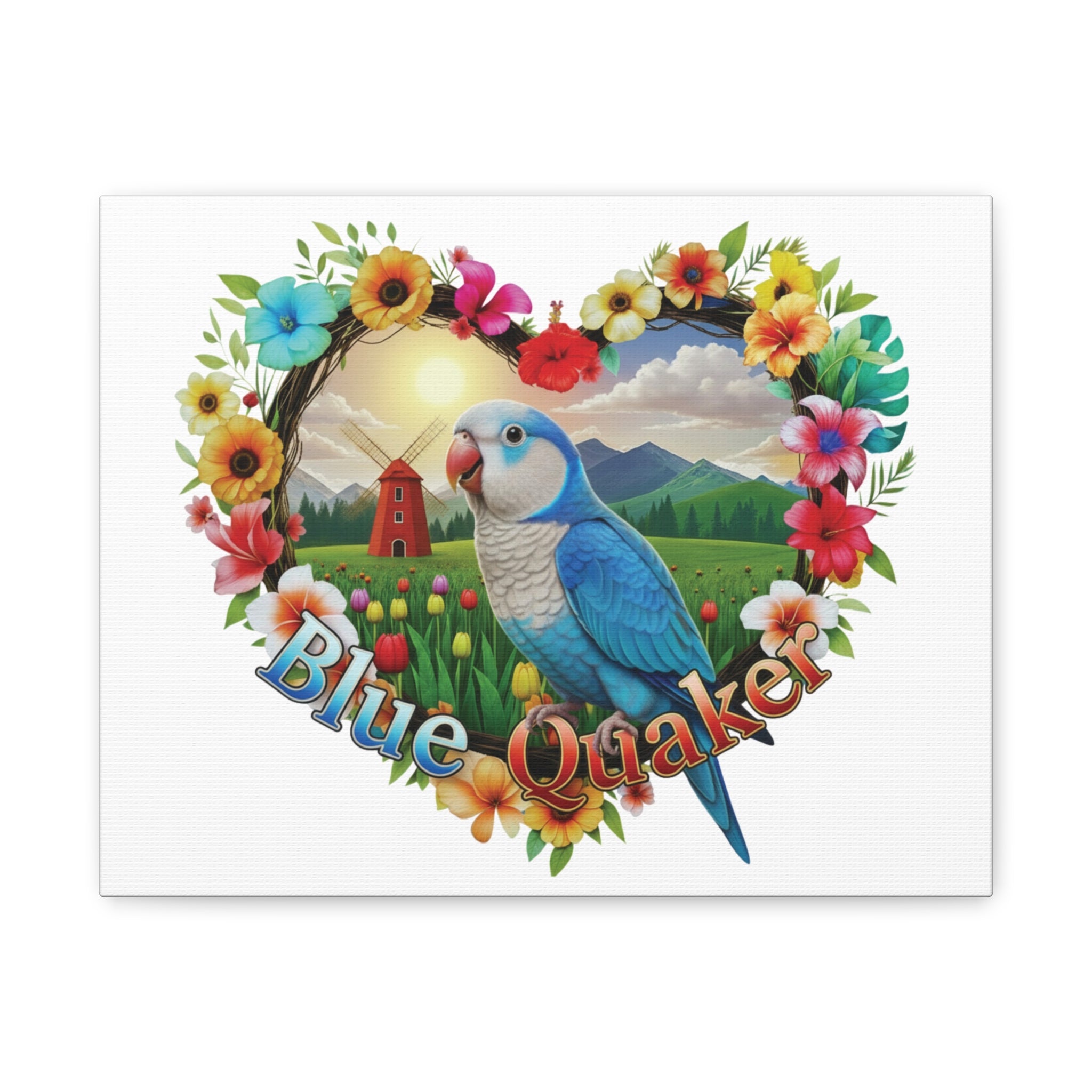 Blue Quaker Nature Wall-Hanging
