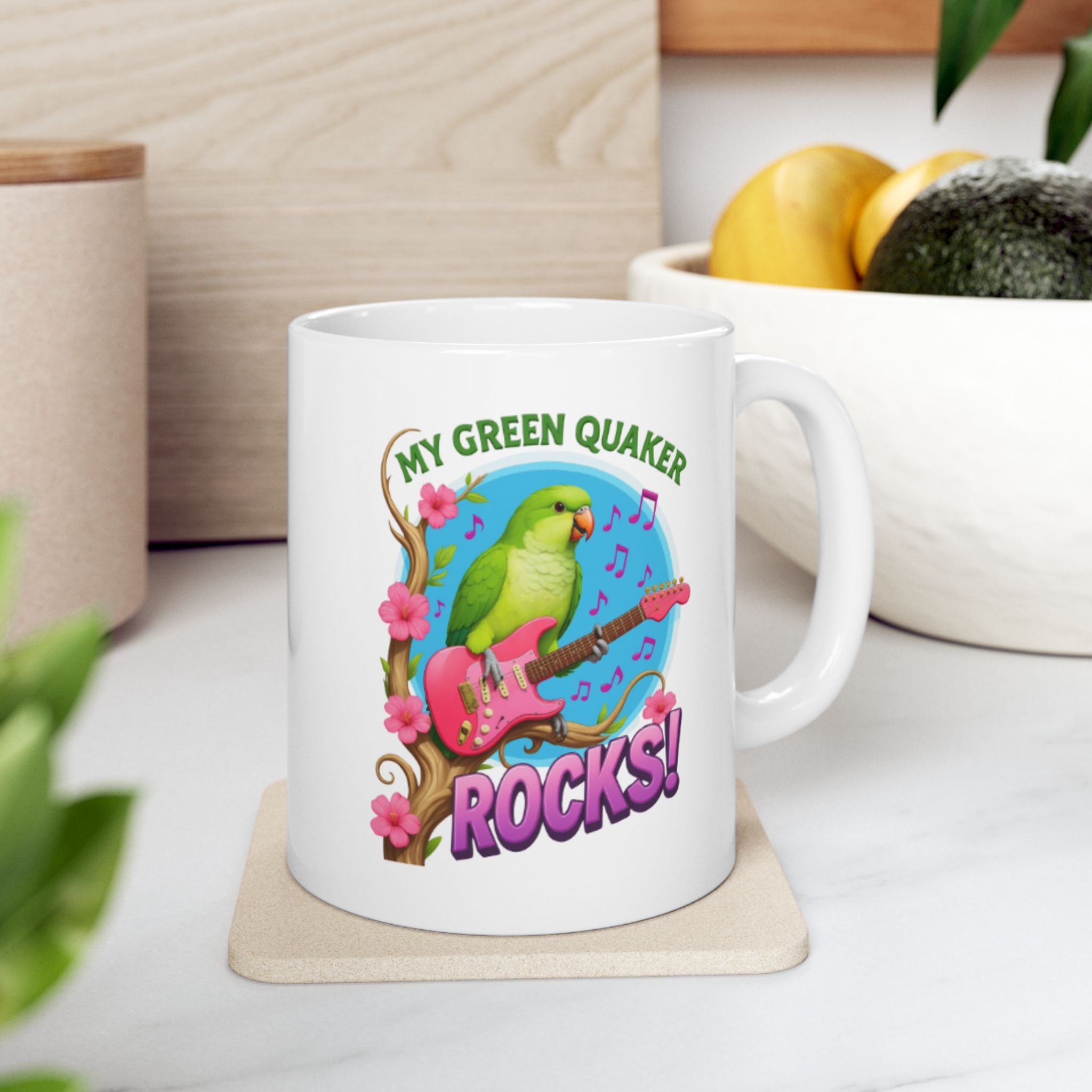 My Green Quaker Rocks Mug