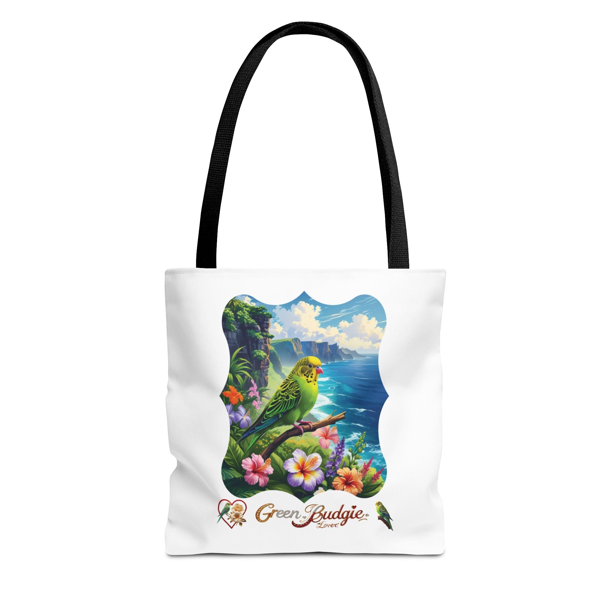 Green Budgie Lover Tote Bag