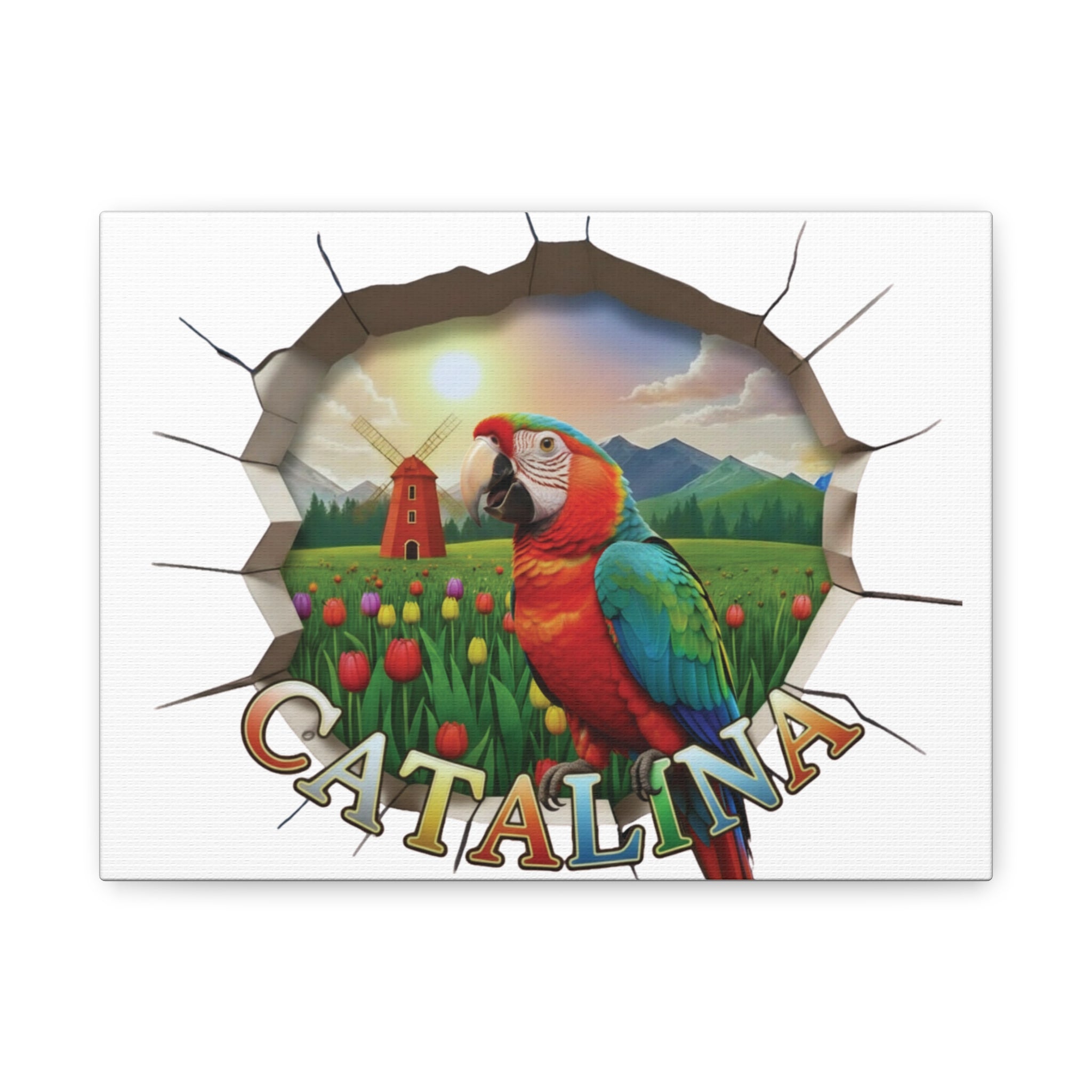 Catalina Parrot Art Wall-Hanging