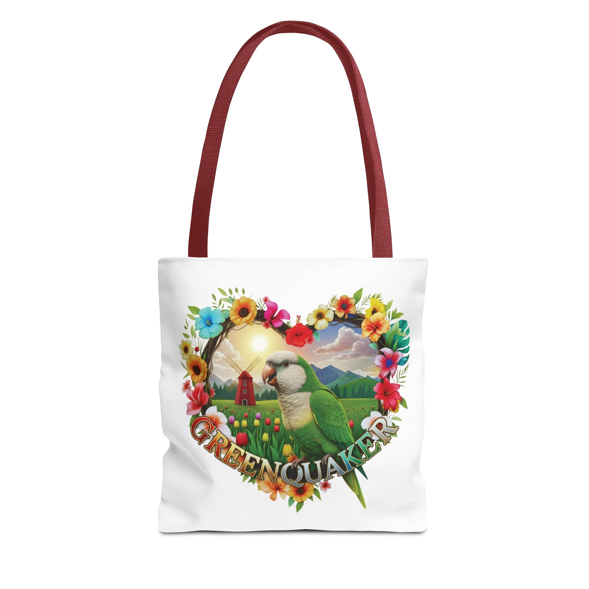 Green Quaker Floral Tote Bag