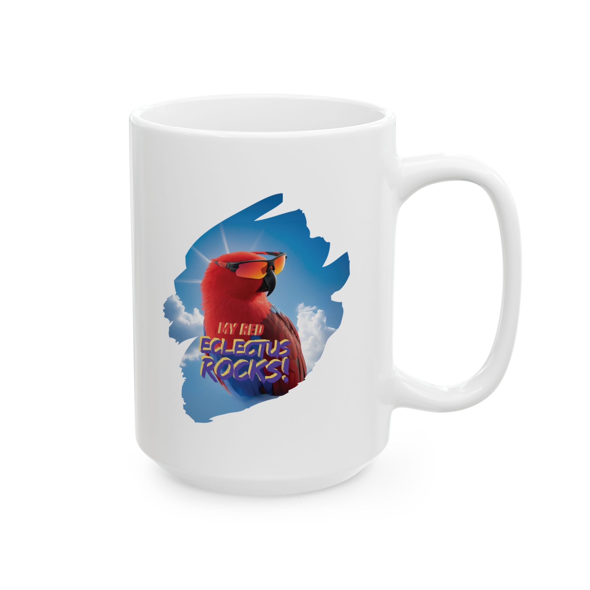My Red Eclectus Rocks Sunglasses Mug