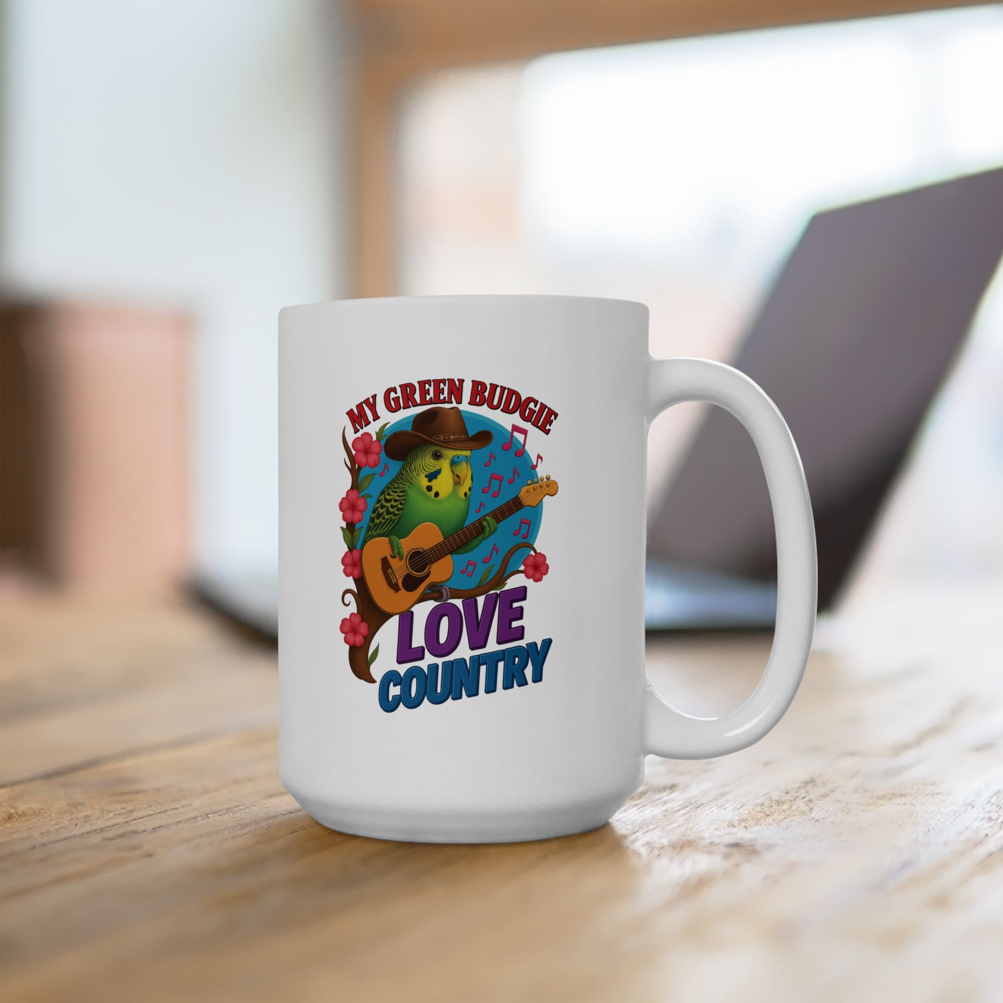 My Green Budgie Love Country Mug