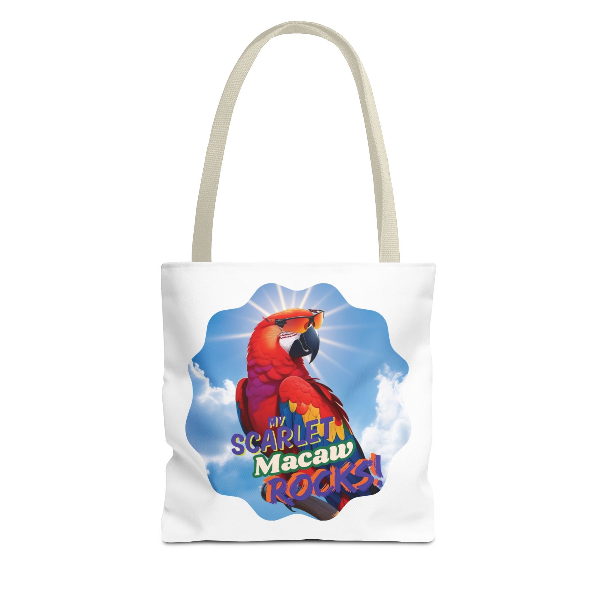 Scarlet Macaw Design Tote Bag