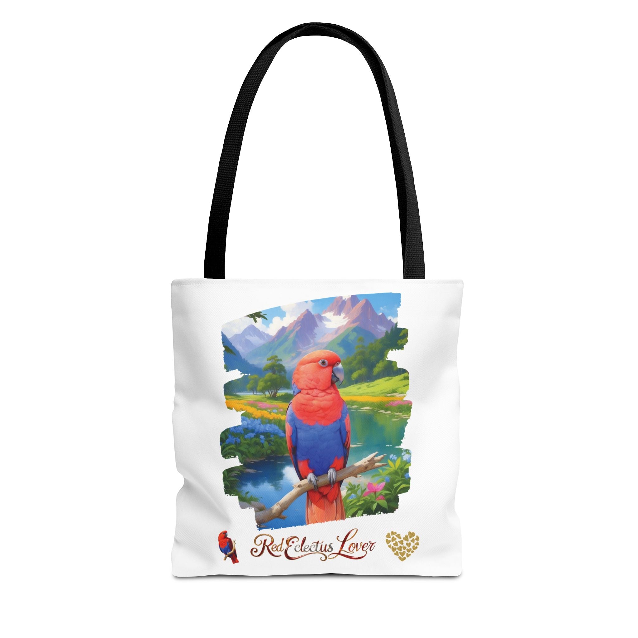 Red Eclectus Tote Bag