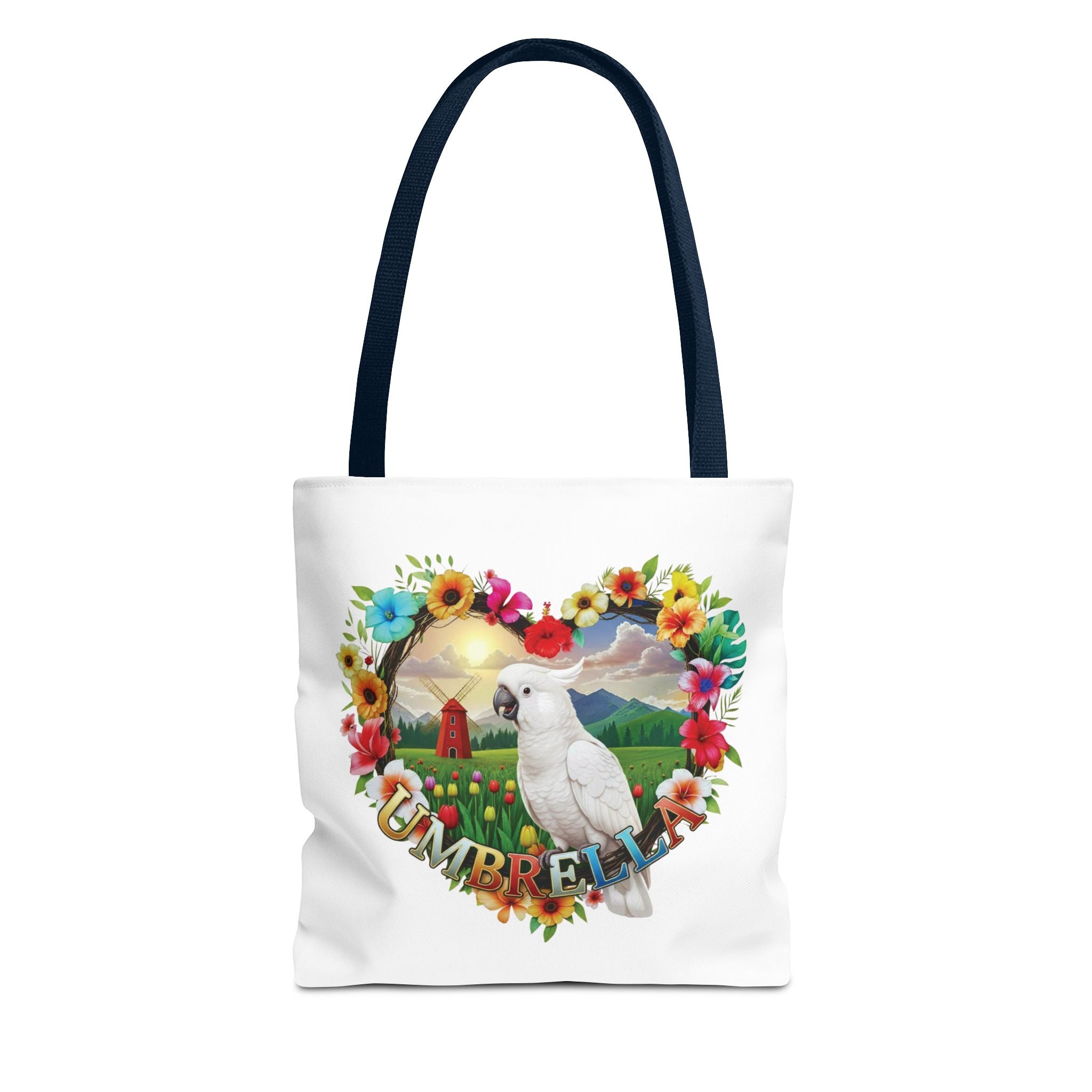 Umbrella Floral Tote Bag