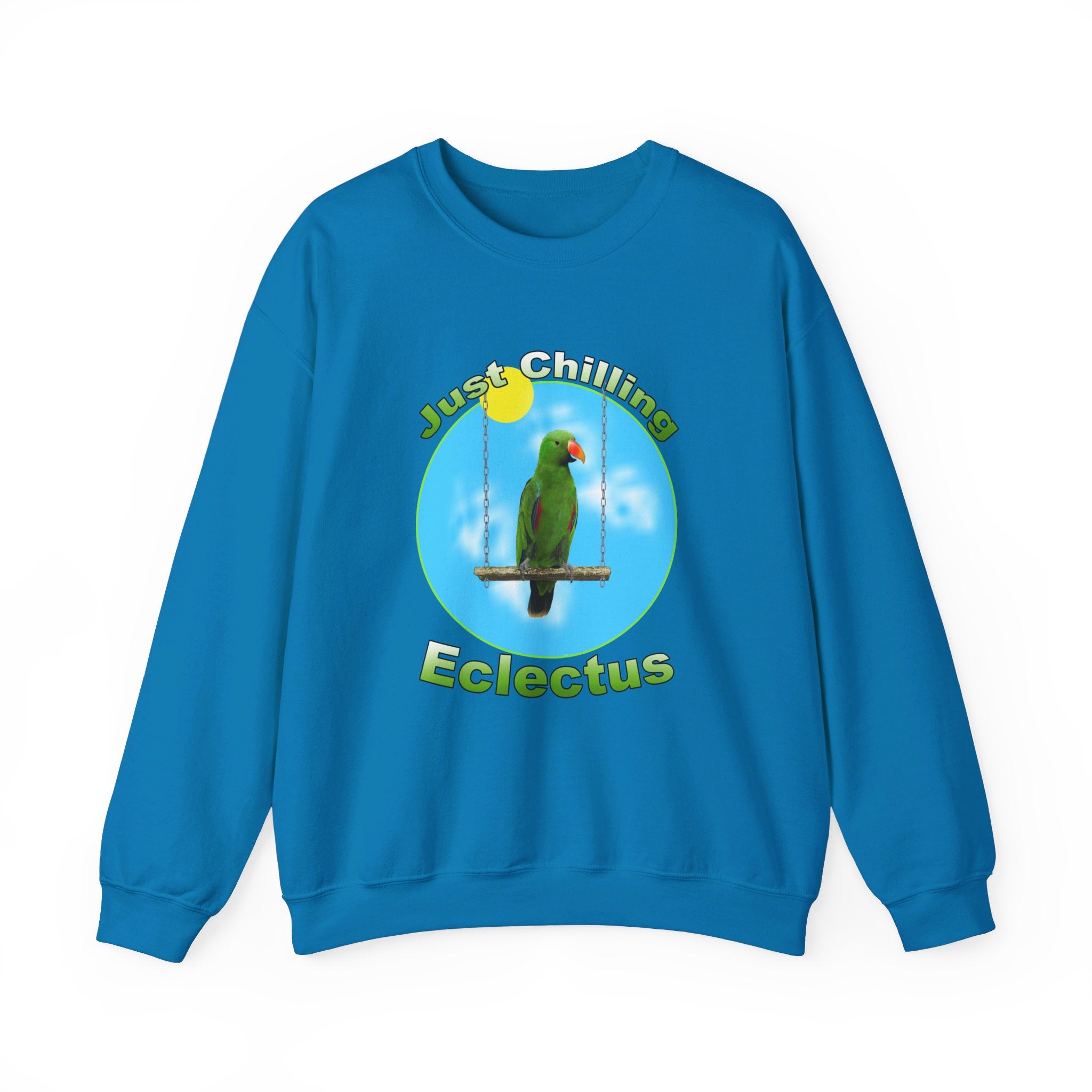 Just Chilling Swing Green Eclectus Sweatshirt