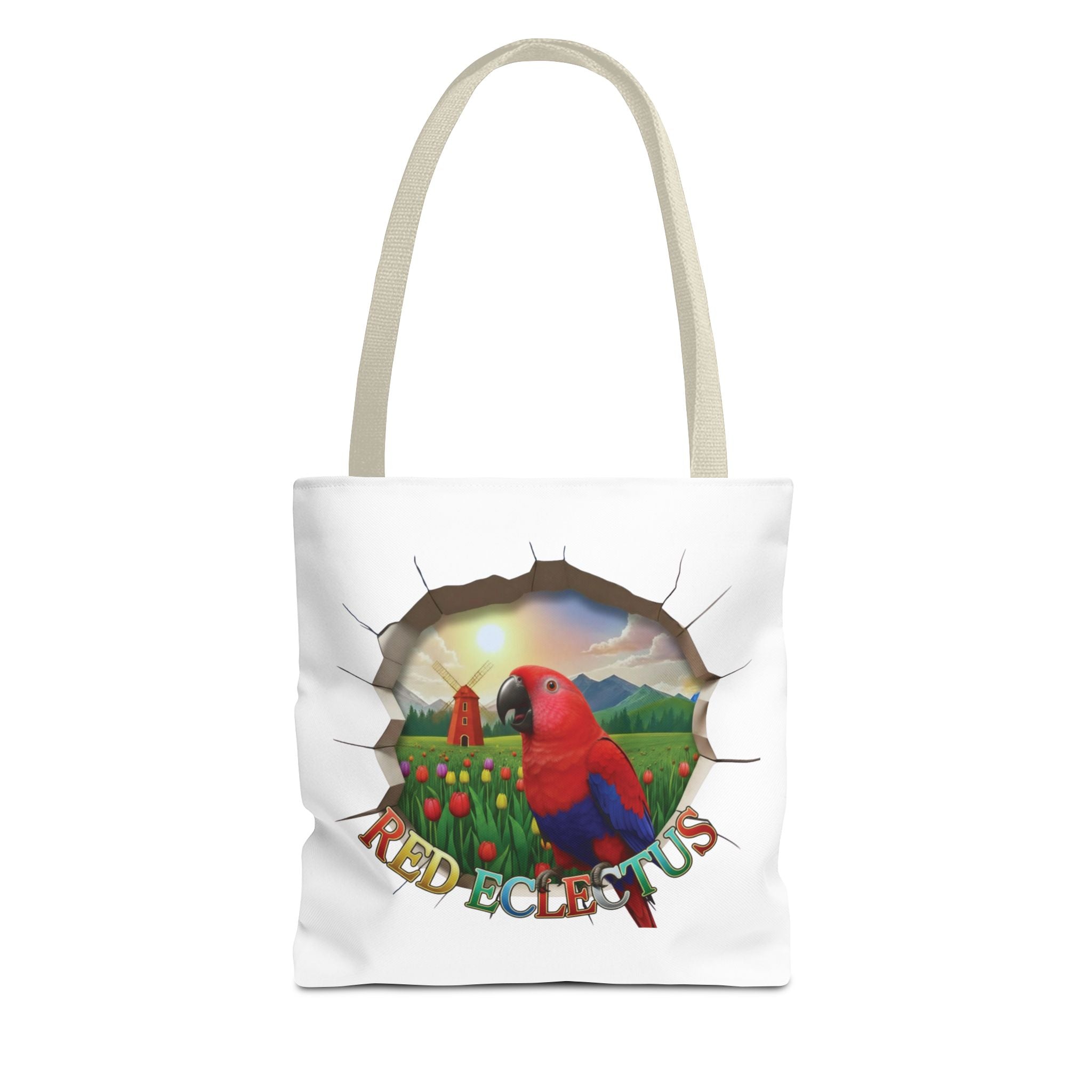 Red Eclectus Breakthrough Tote Bag