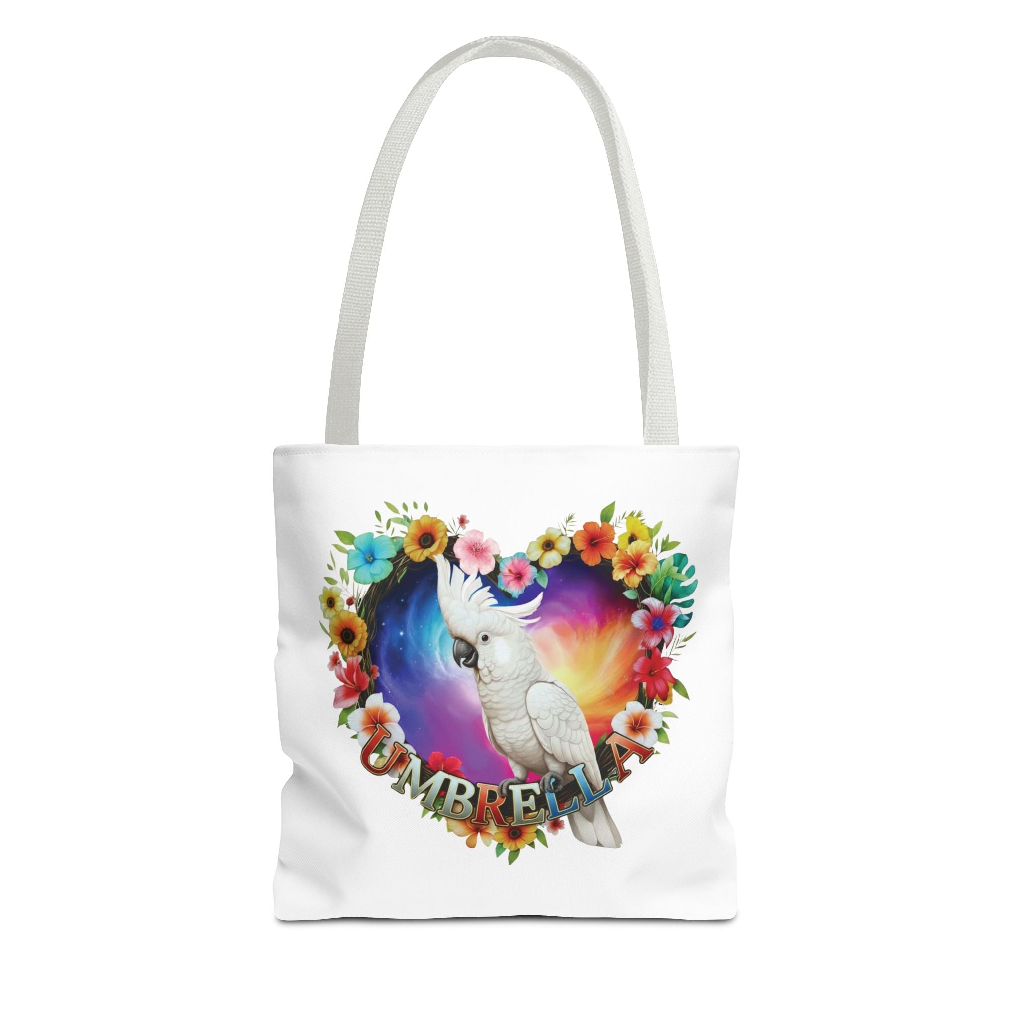 Colorful Umbrella Cockatoo Tote Bag