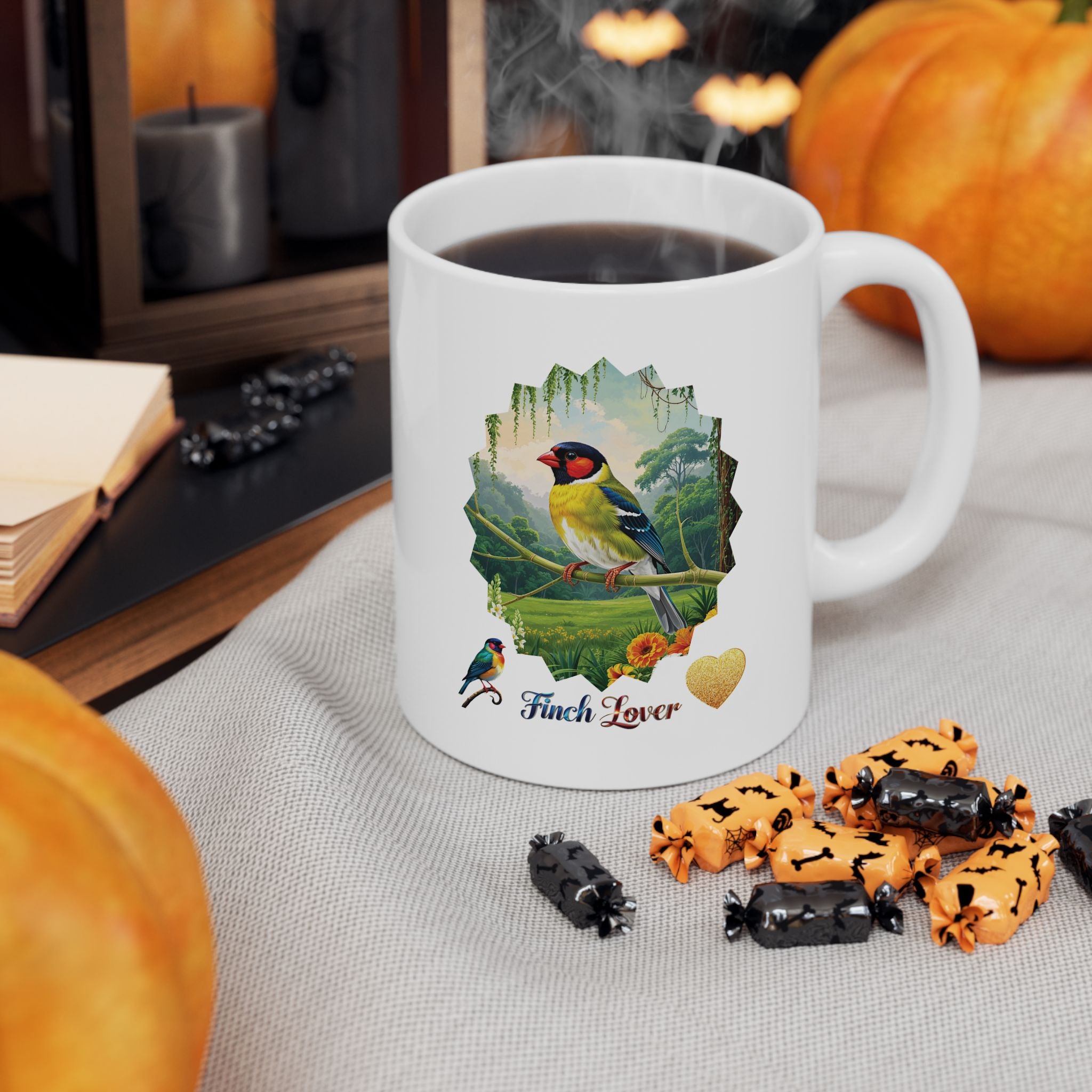 Finch Lover Nature Scenic Mug