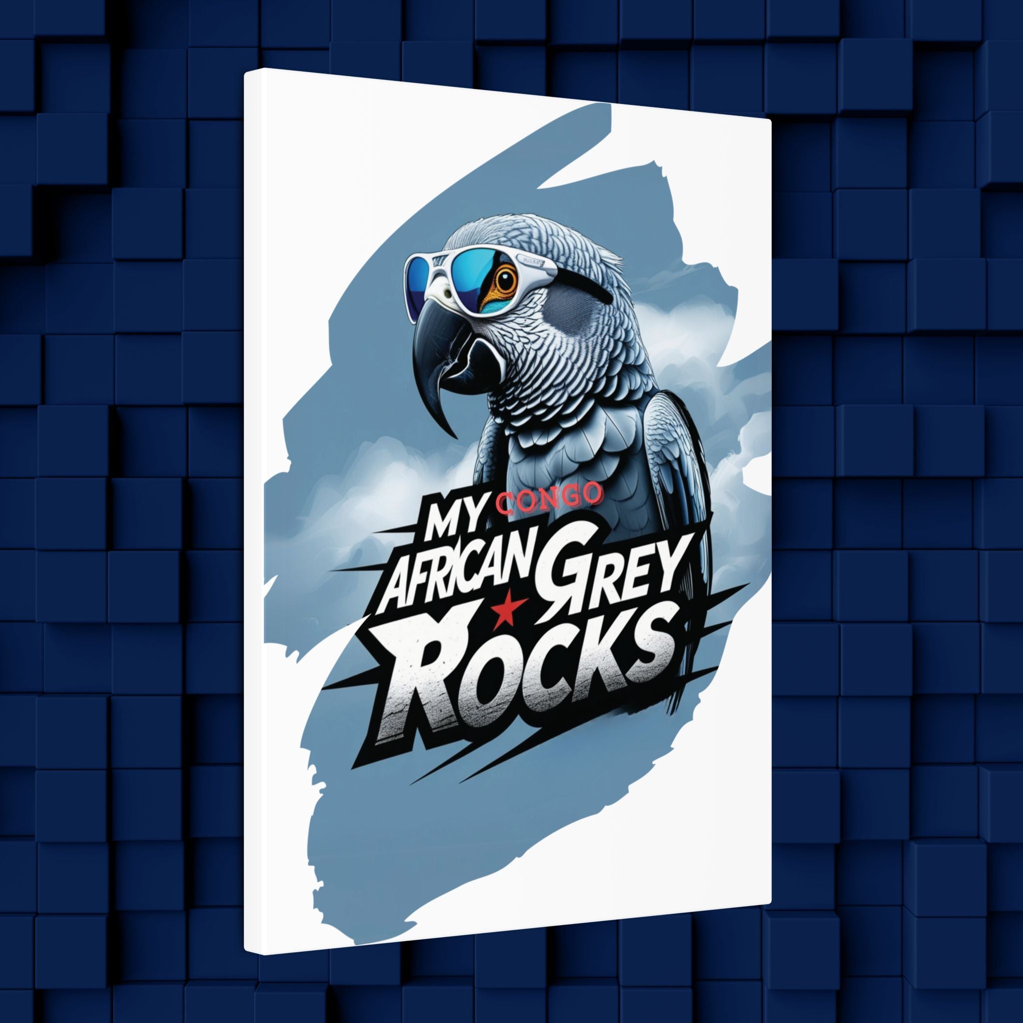 African Grey Congo Rocks Wall-Hanging