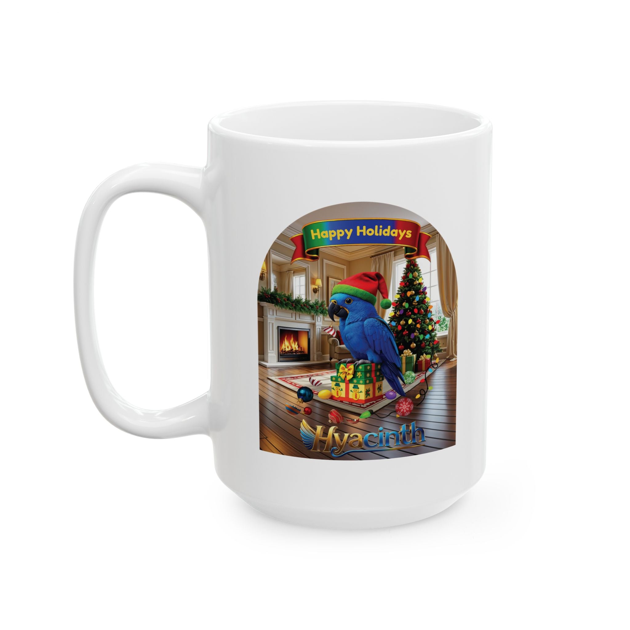 Happy Holidays Hyacinth Mug