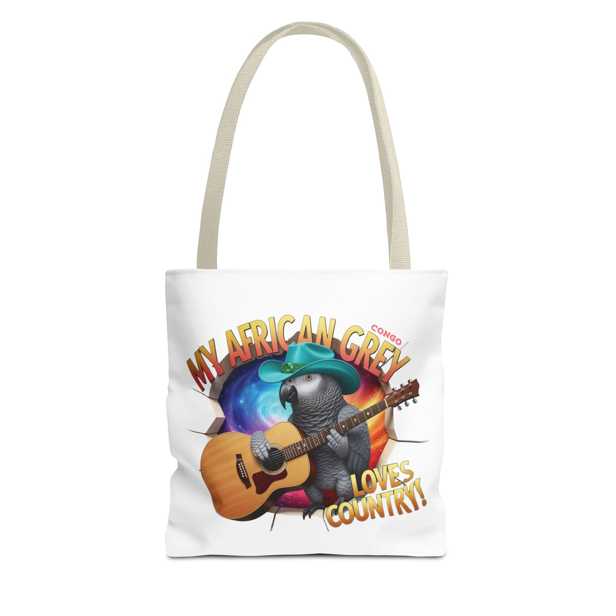 African Grey Congo Loves Country Tote Bag