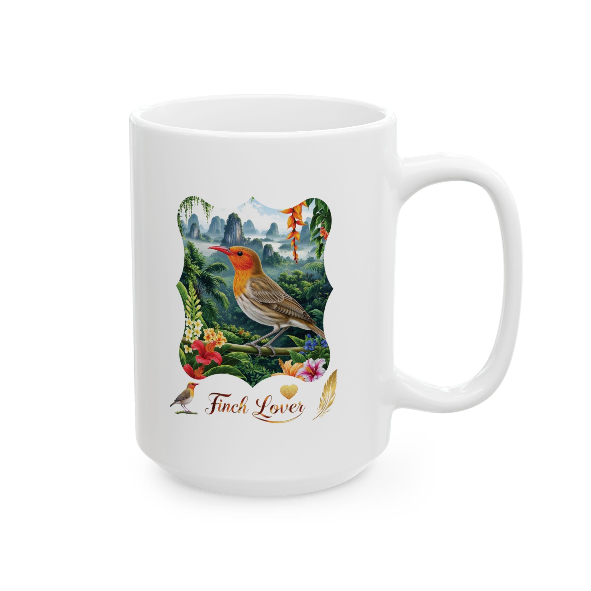 Finch Lover Nature Scenic Mug