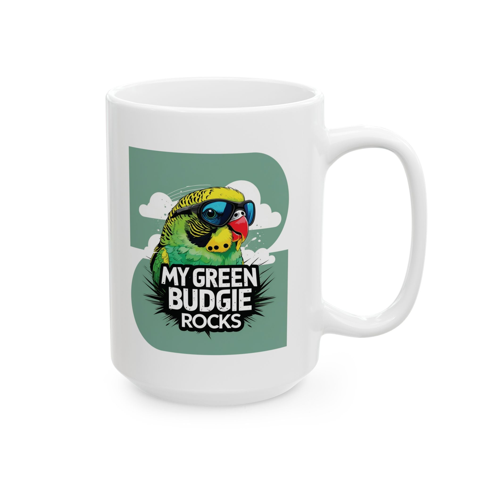 My Green Budgie Rocks Mug