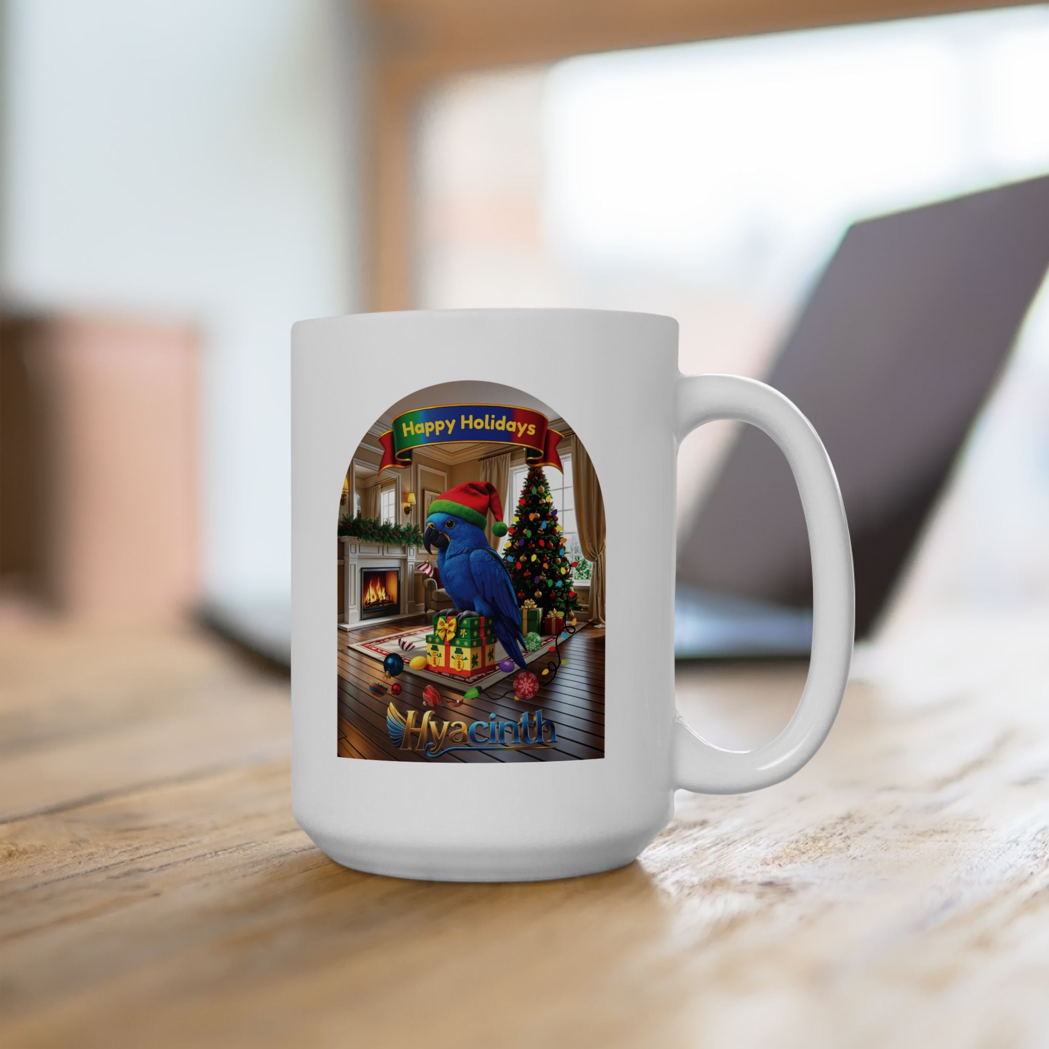 Happy Holidays Hyacinth Mug