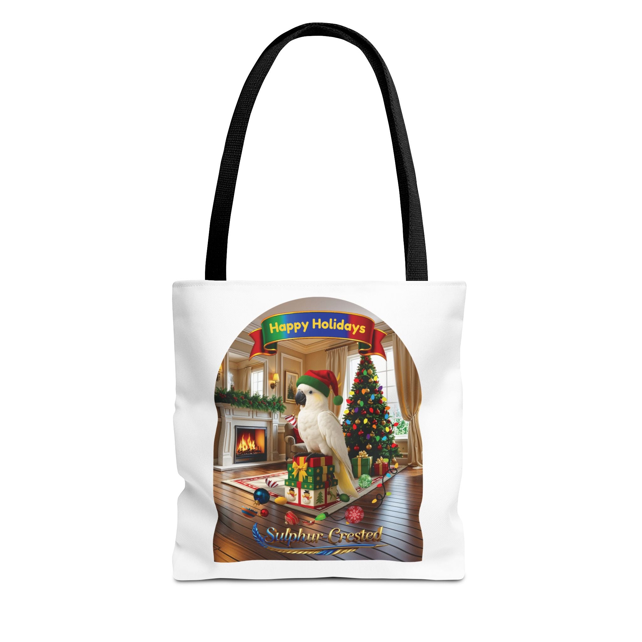 Happy Holidays Sulphur-Crested Tote Bag