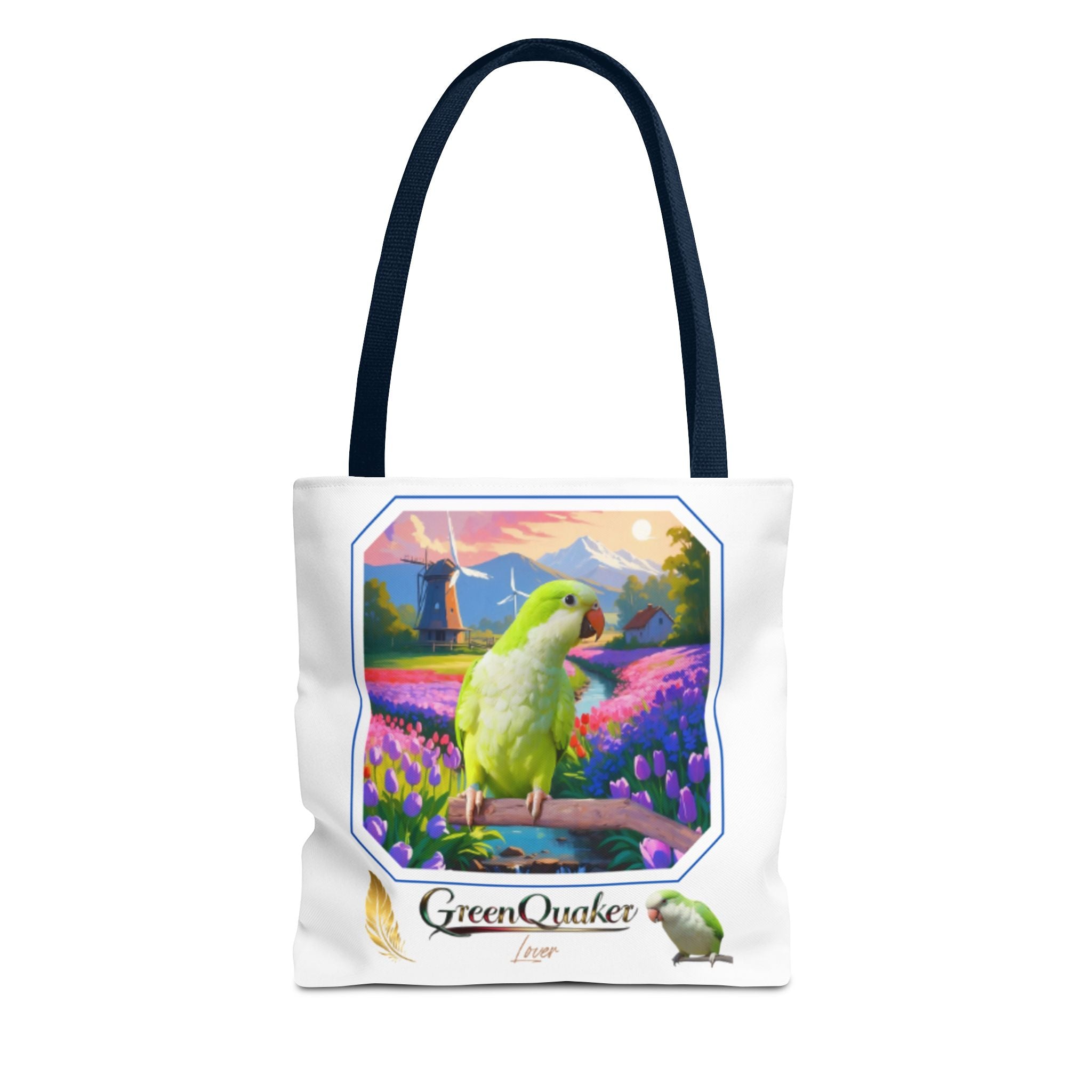 Floral Green Quaker Lover Tote Bag