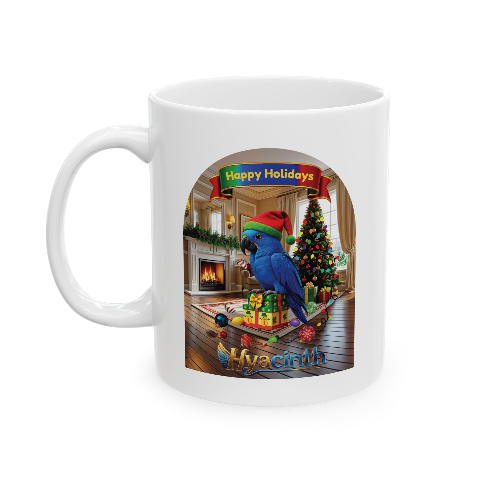 Happy Holidays Hyacinth Mug
