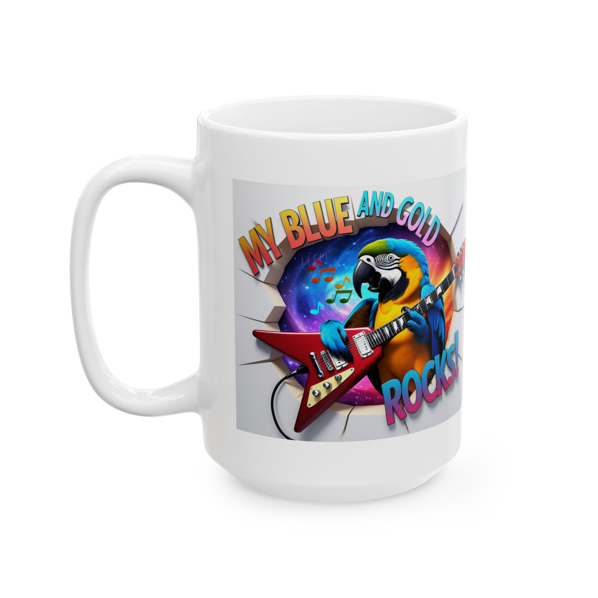 My Blue and Gold Rocks Mug