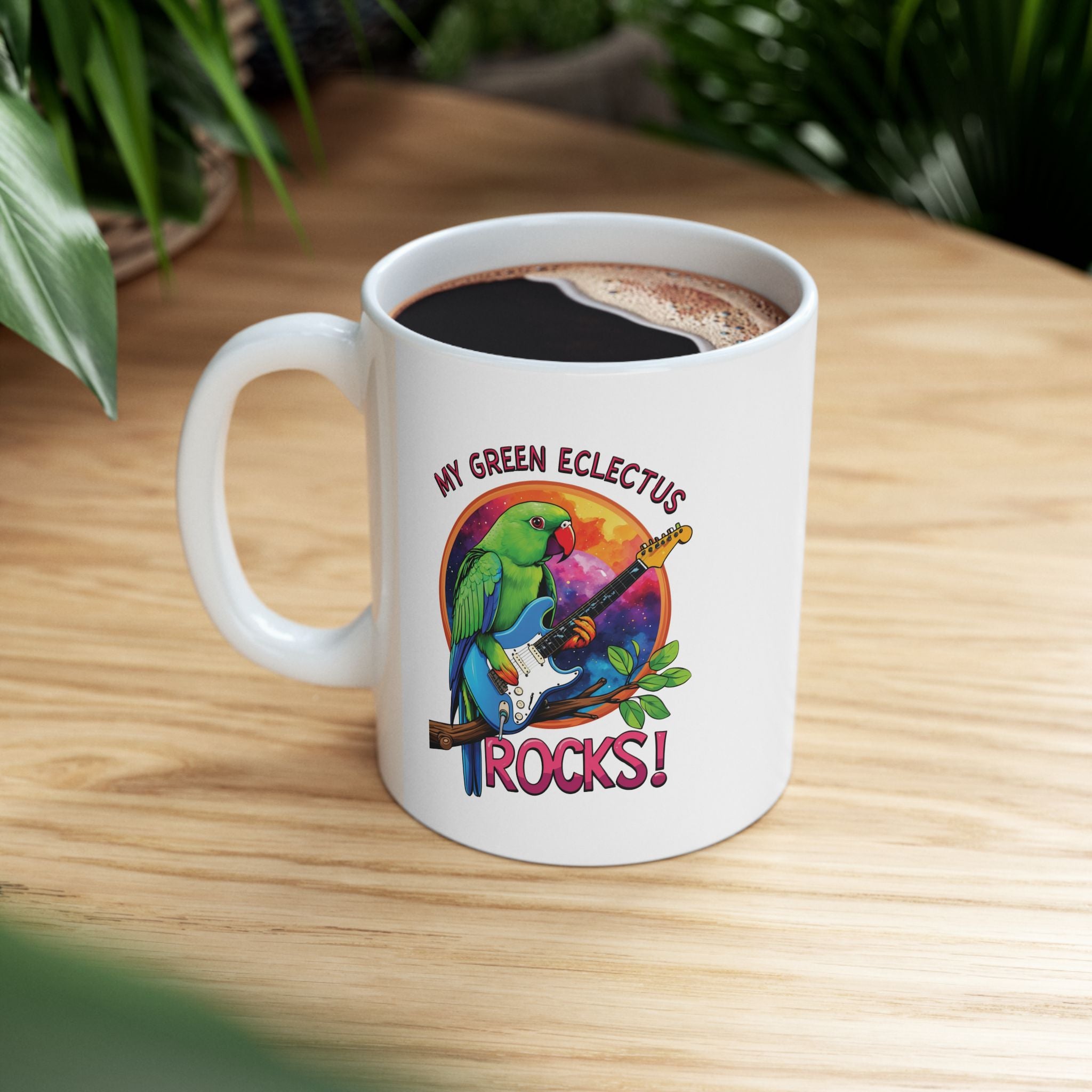 My Green Eclectus Rocks Mug