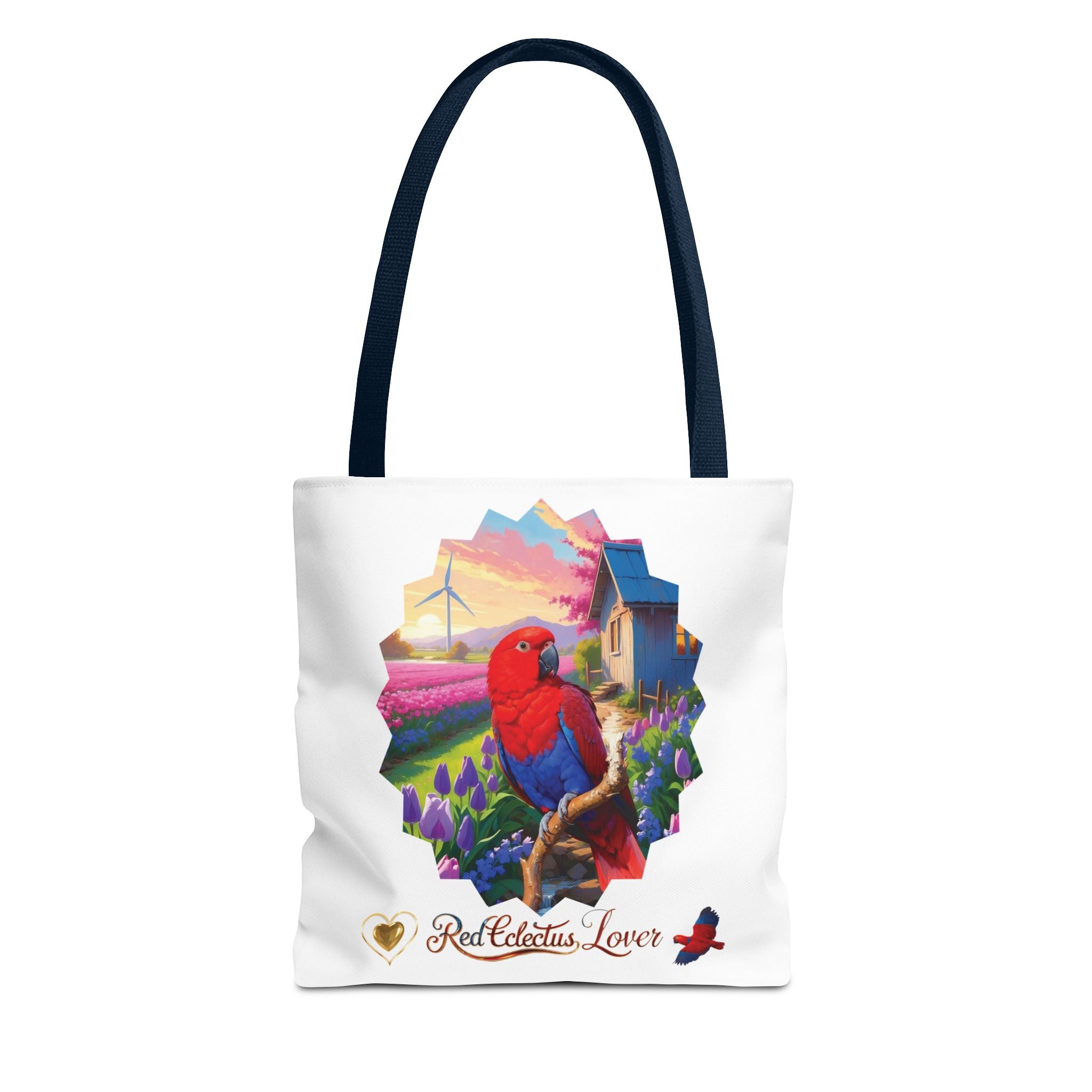 Red Eclectus Tote Bag