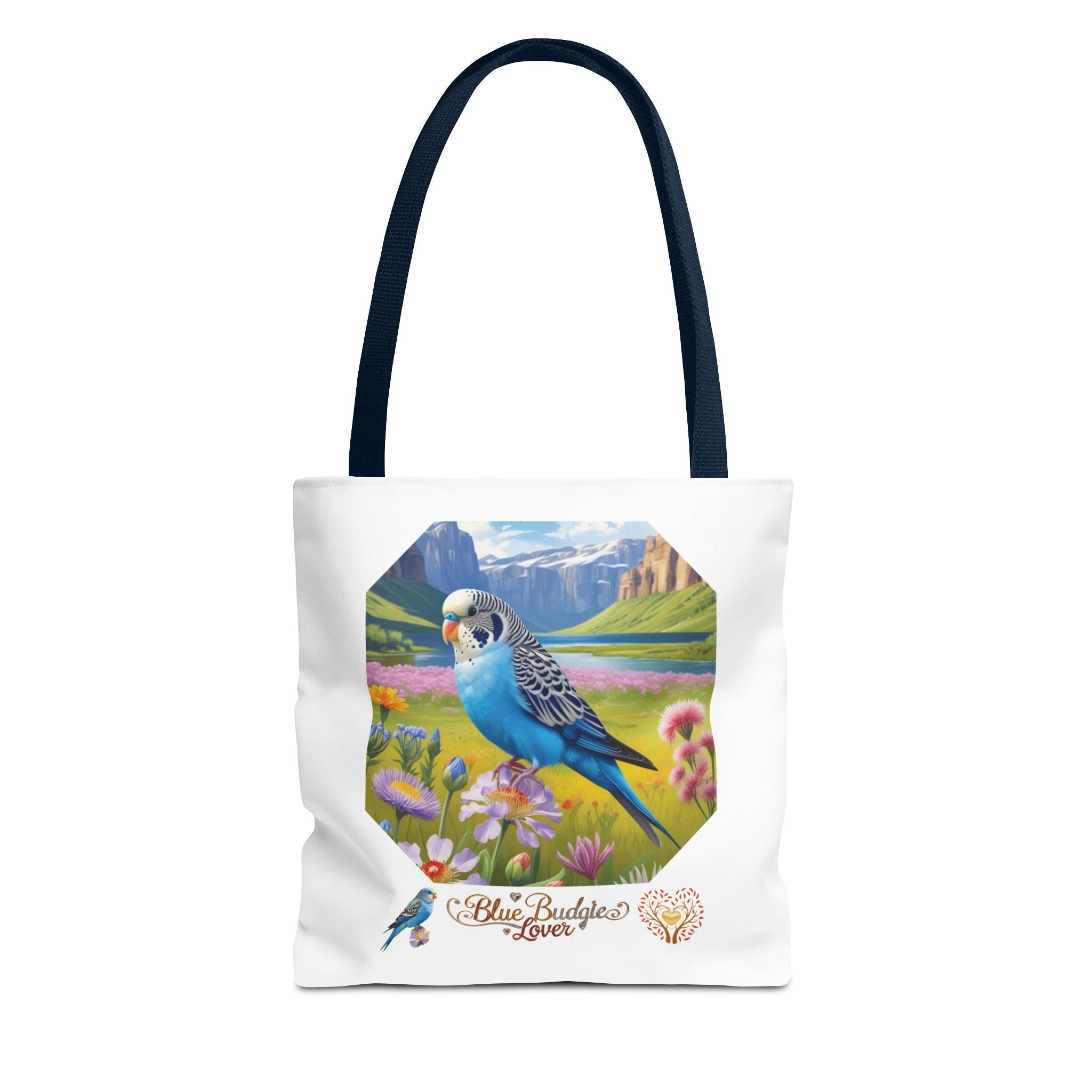 Blue Budgie Lover Nature Scenic Tote Bag
