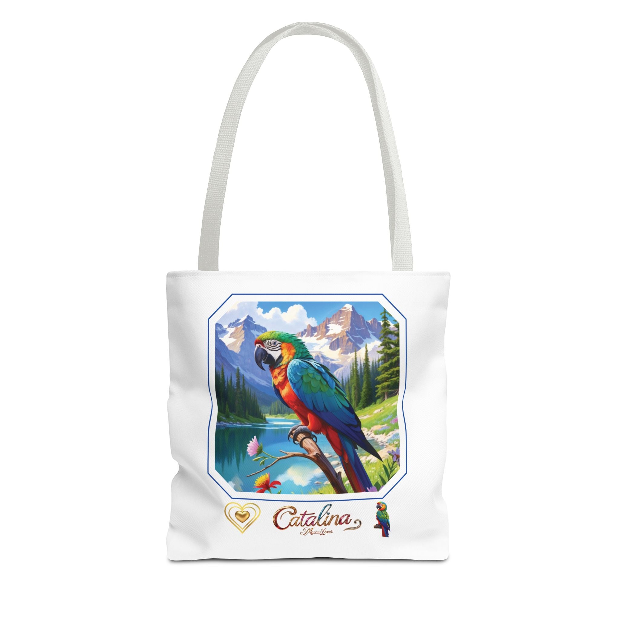 Catalina Macaw Lover Lake Scenic Tote Bag