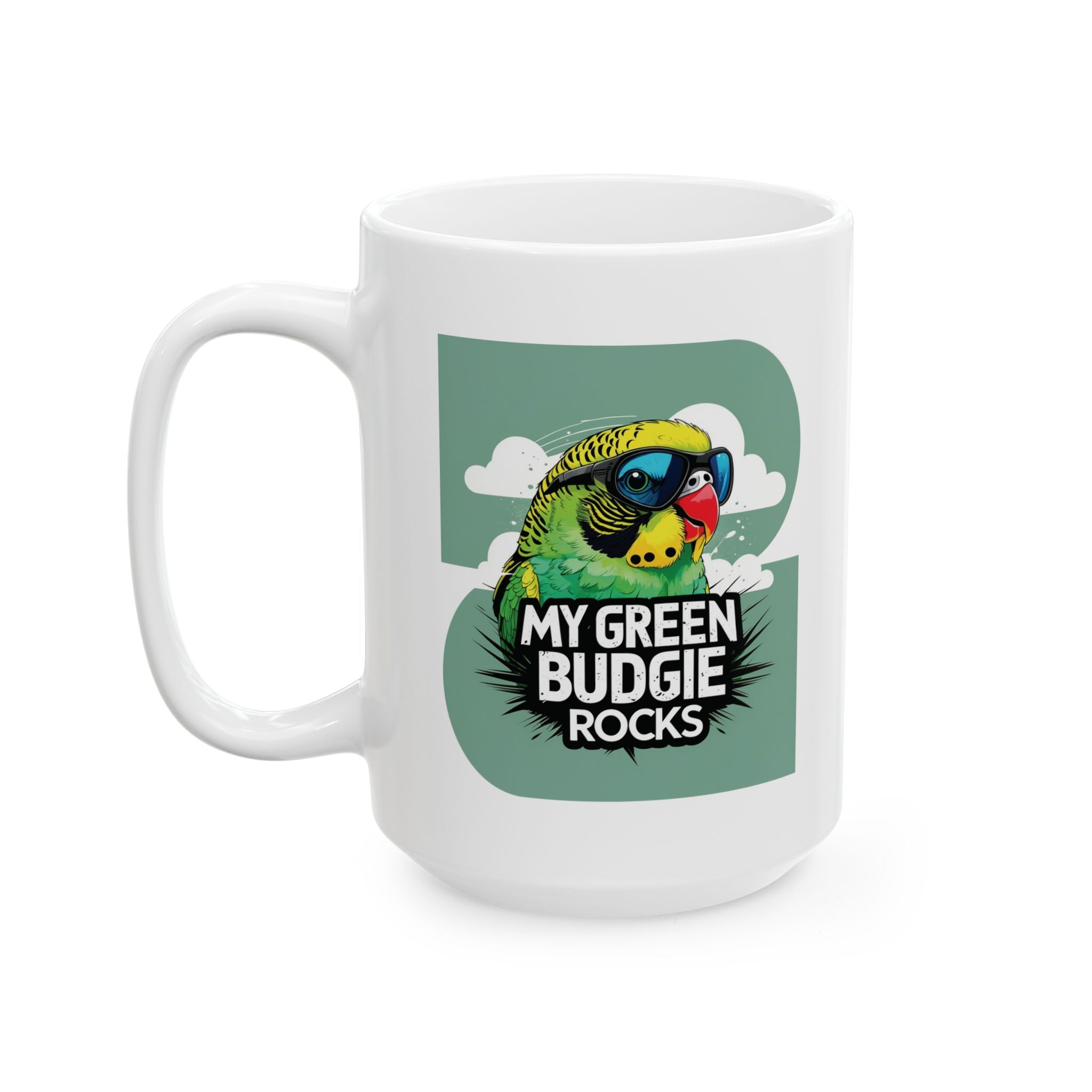 My Green Budgie Rocks Mug