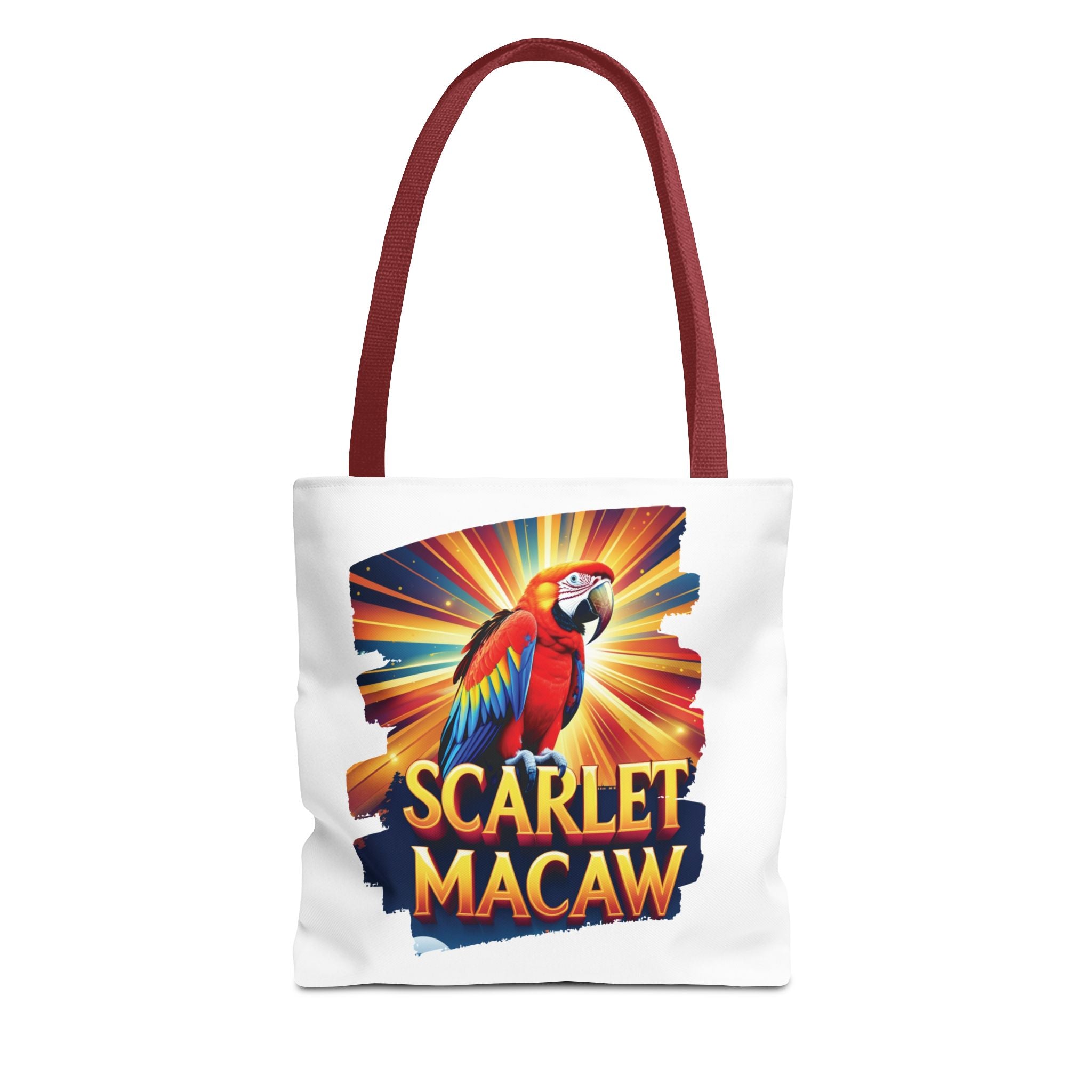 Scarlet Macaw Sunburst Tote Bag