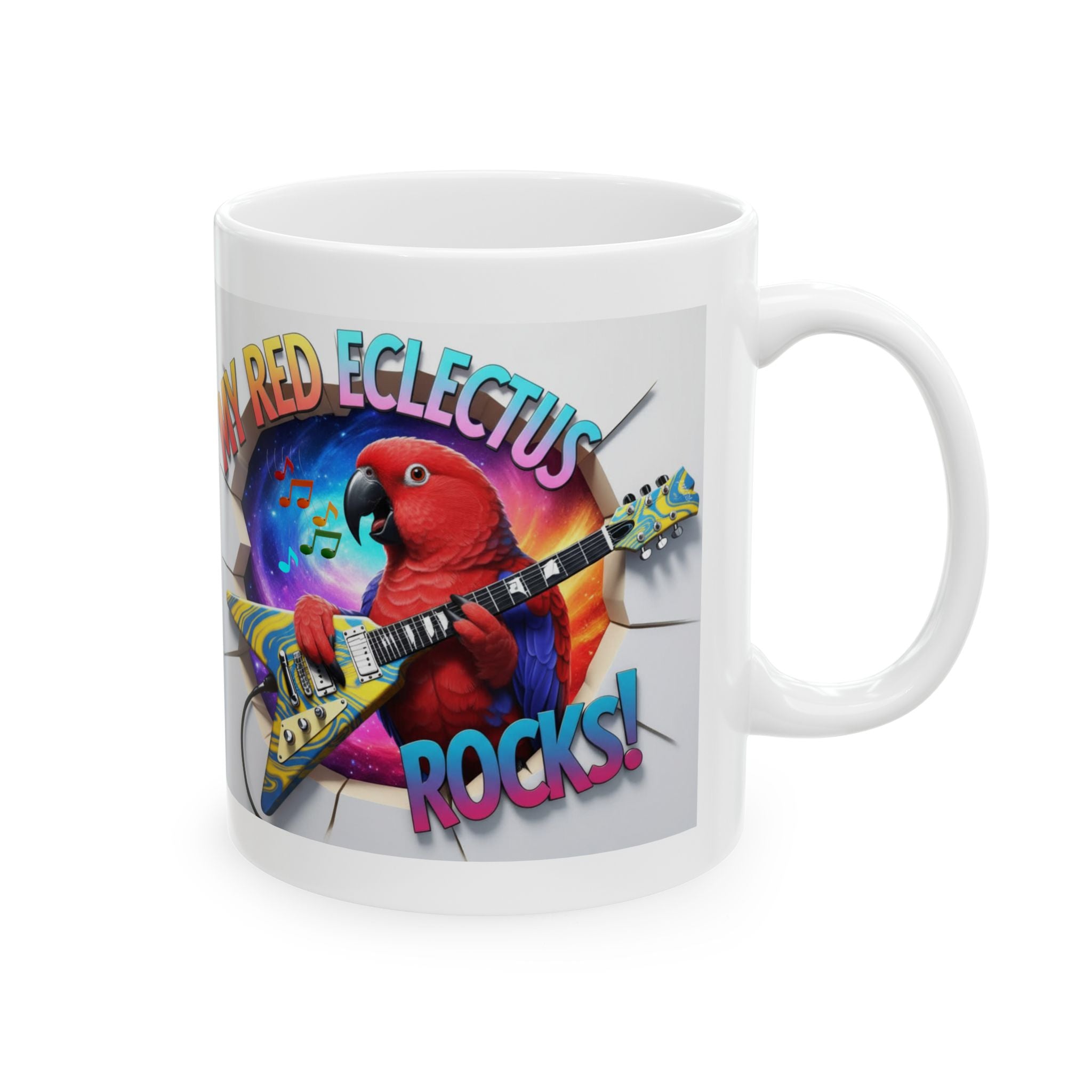My Red Eclectus Rocks Mug