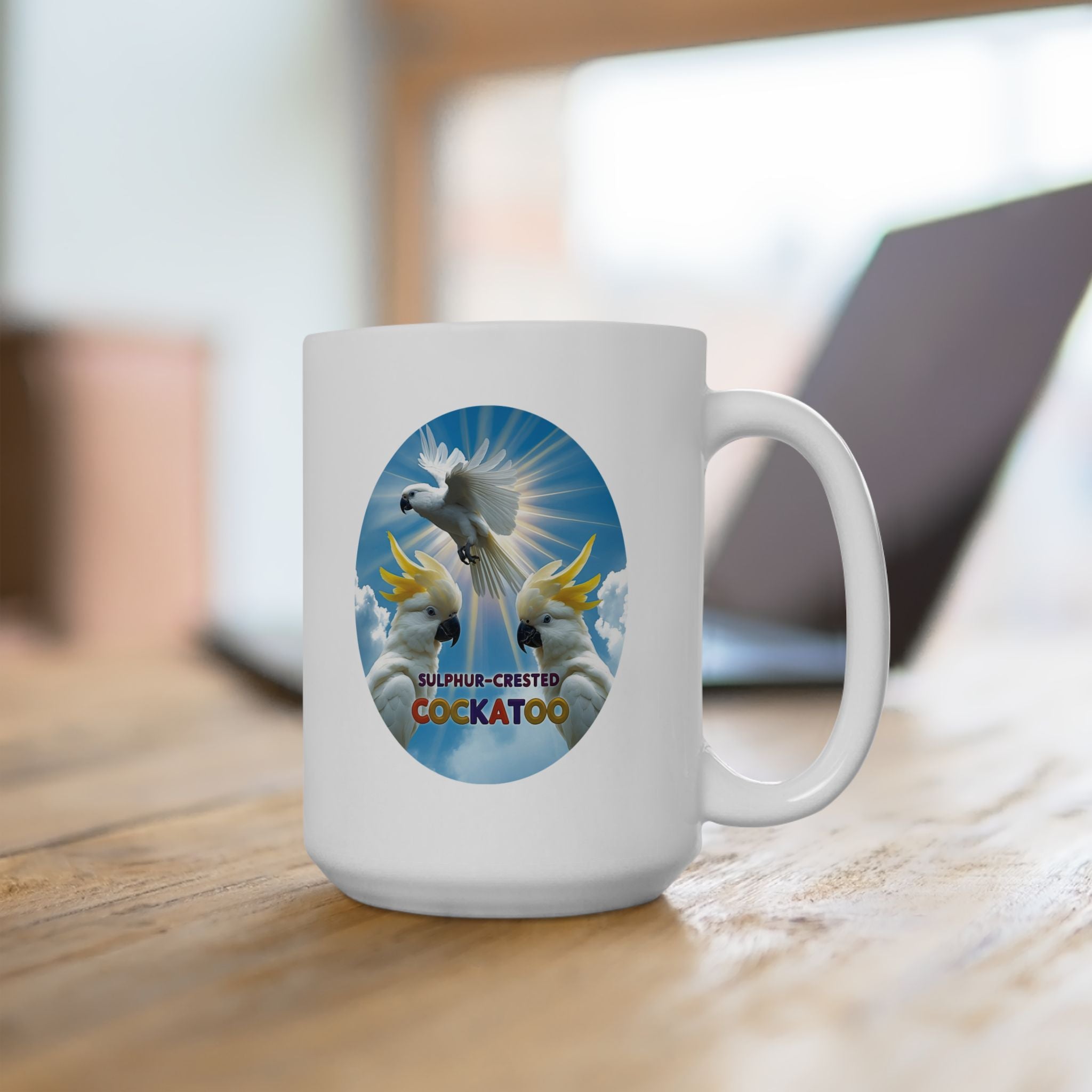 Sulphur-Crested Cockatoo Flying Mug