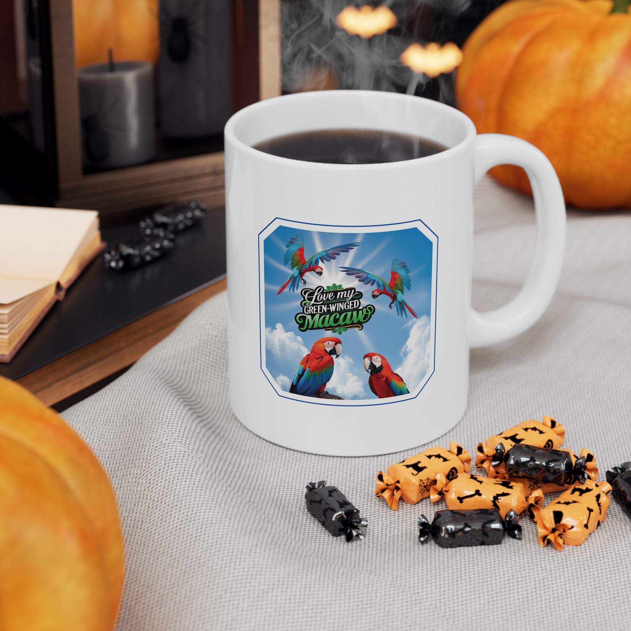 Love My Green Winged Macaw Mug