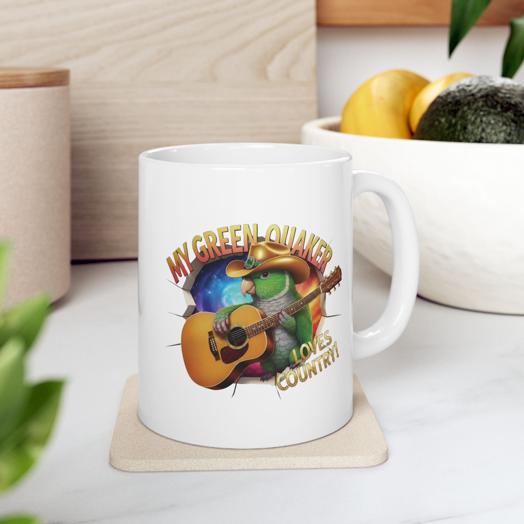 Green Quaker Loves Country Mug