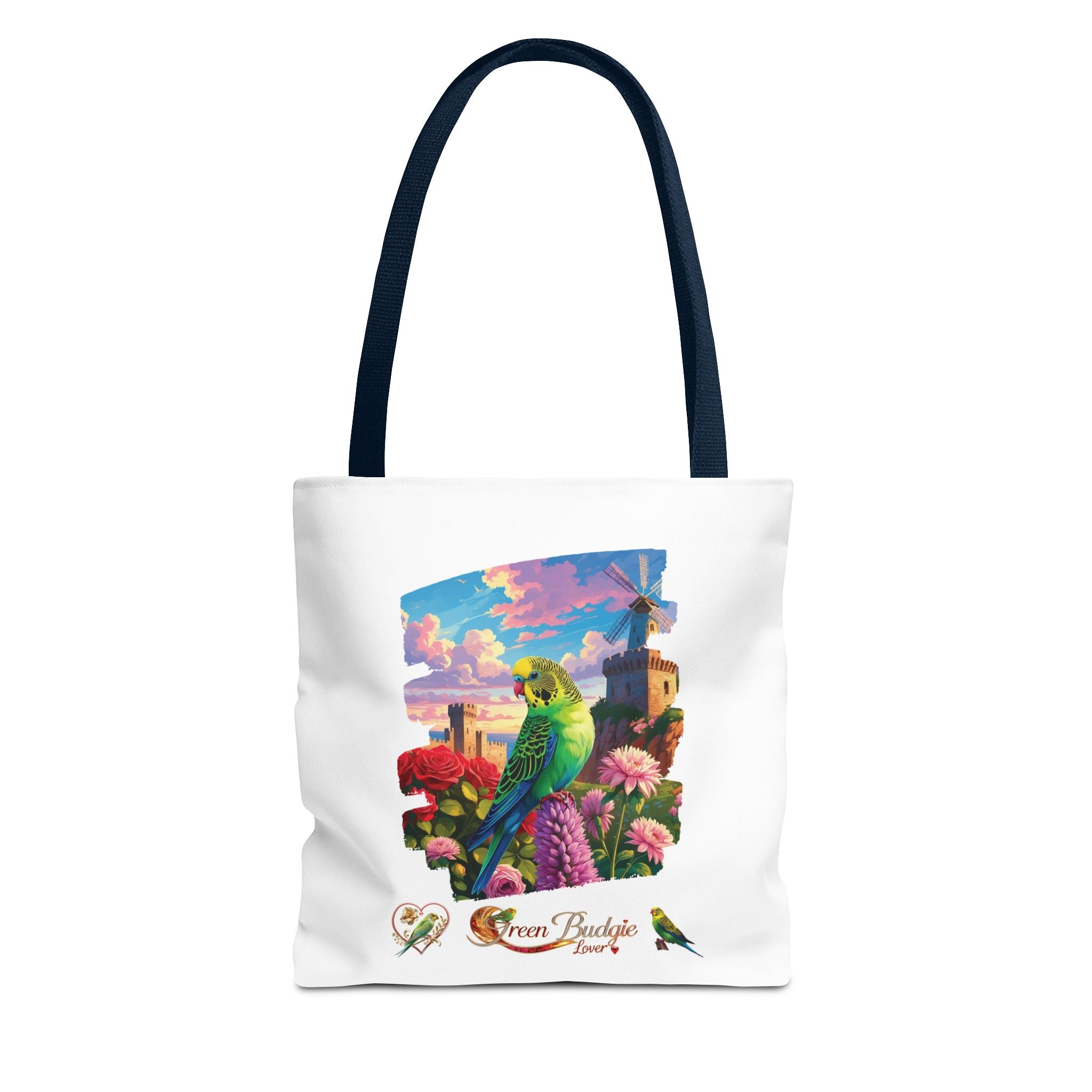Green Budgie Lover Tote Bag