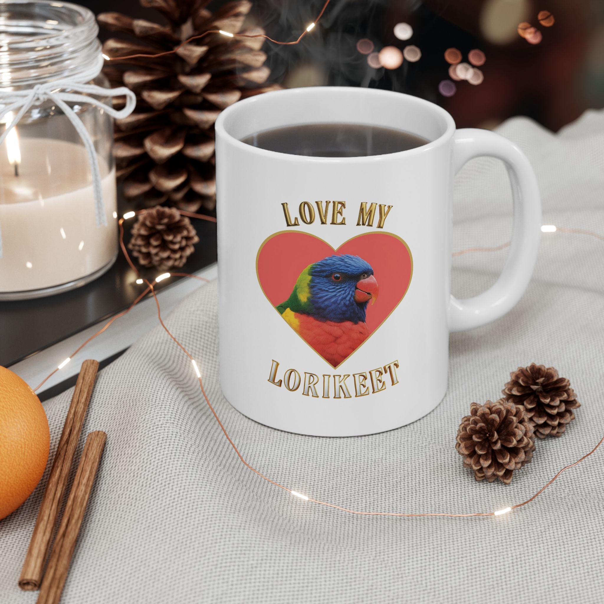 Love My Lorikeet Heart Mug